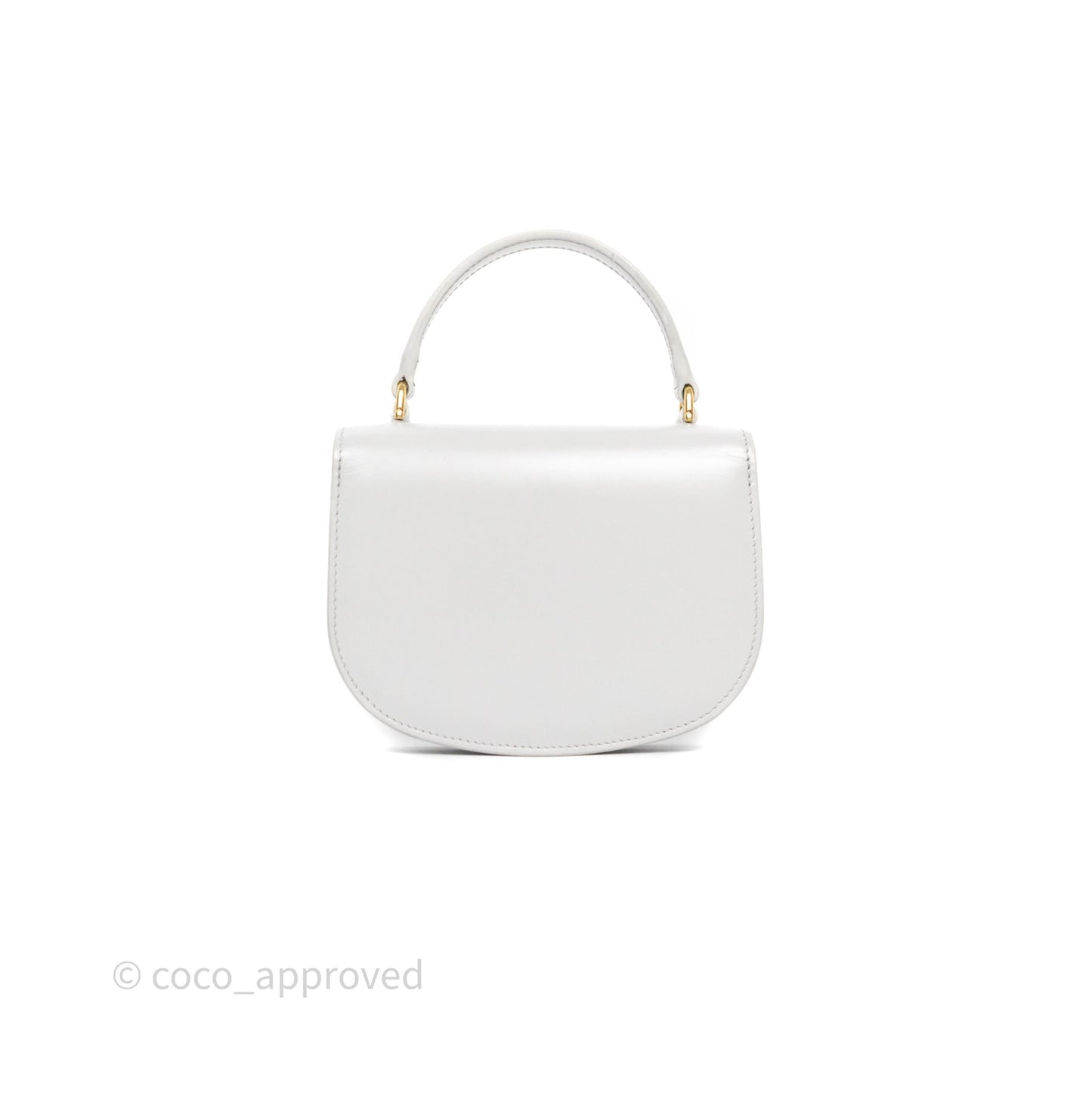 Celine Mini Besace Clea in Shiny Calfskin Grey