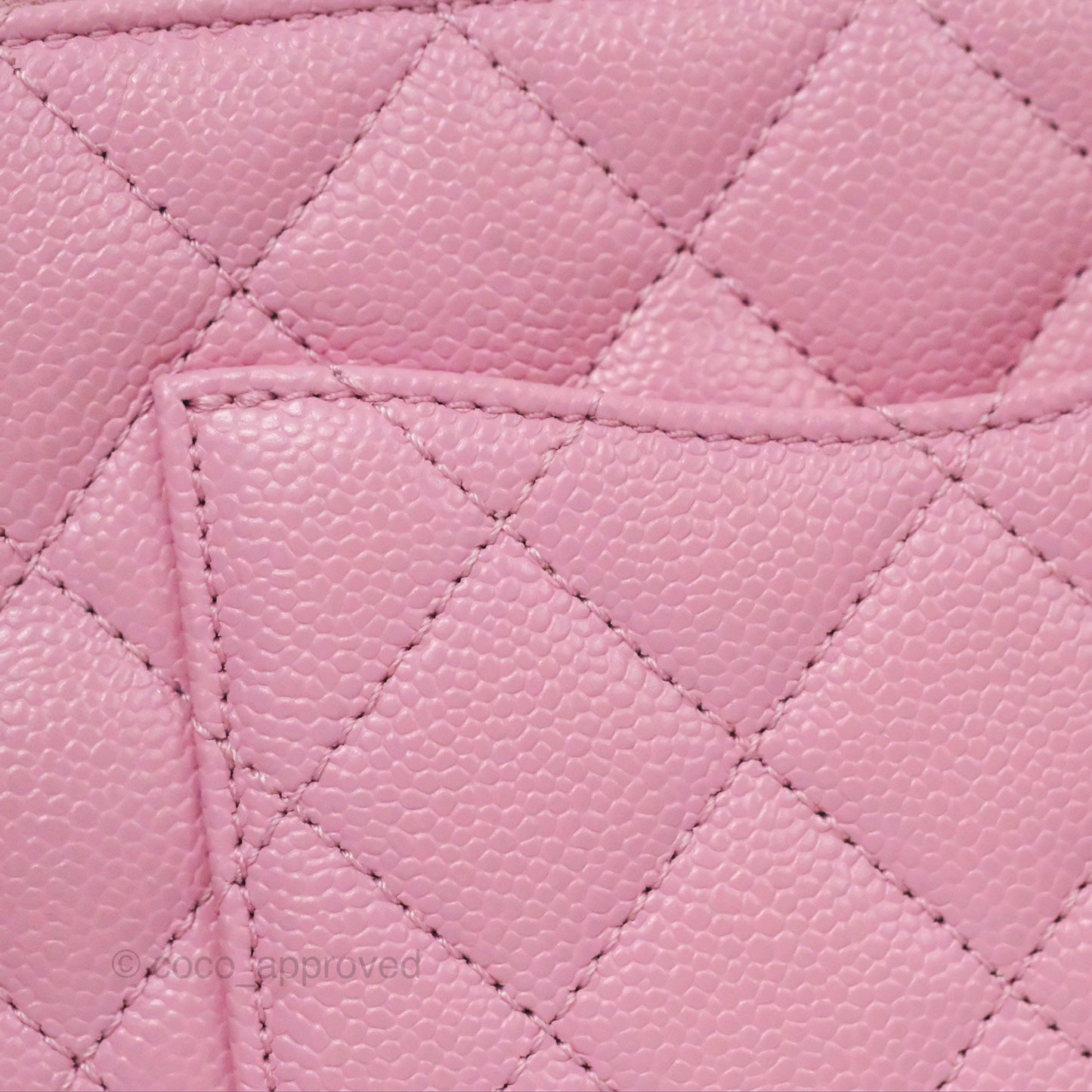 Chanel Caviar Quilted Pick Me Up Small Vanity Case Light Pink