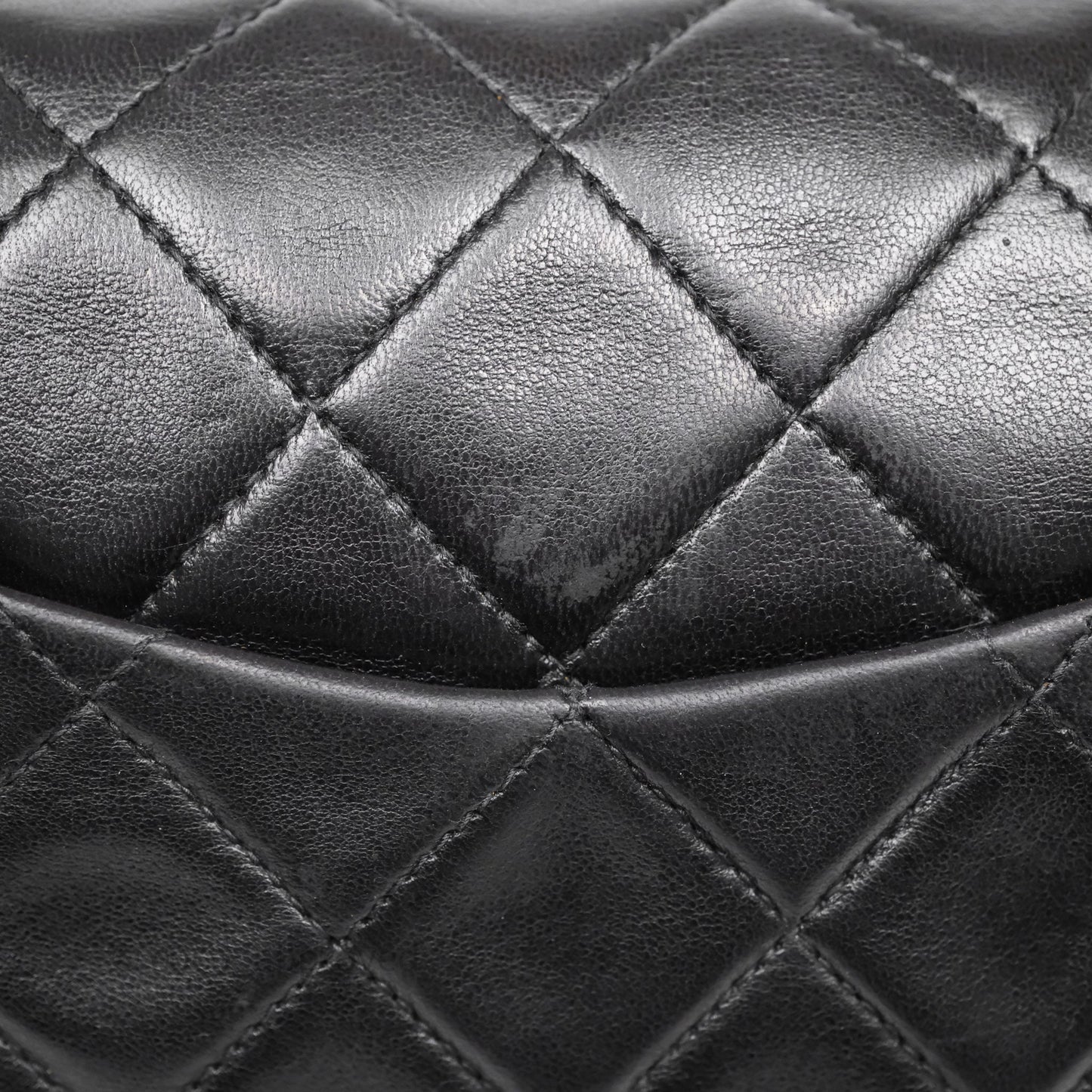 Chanel Vintage Small Classic Flap Black Lambskin 24K Gold Hardware