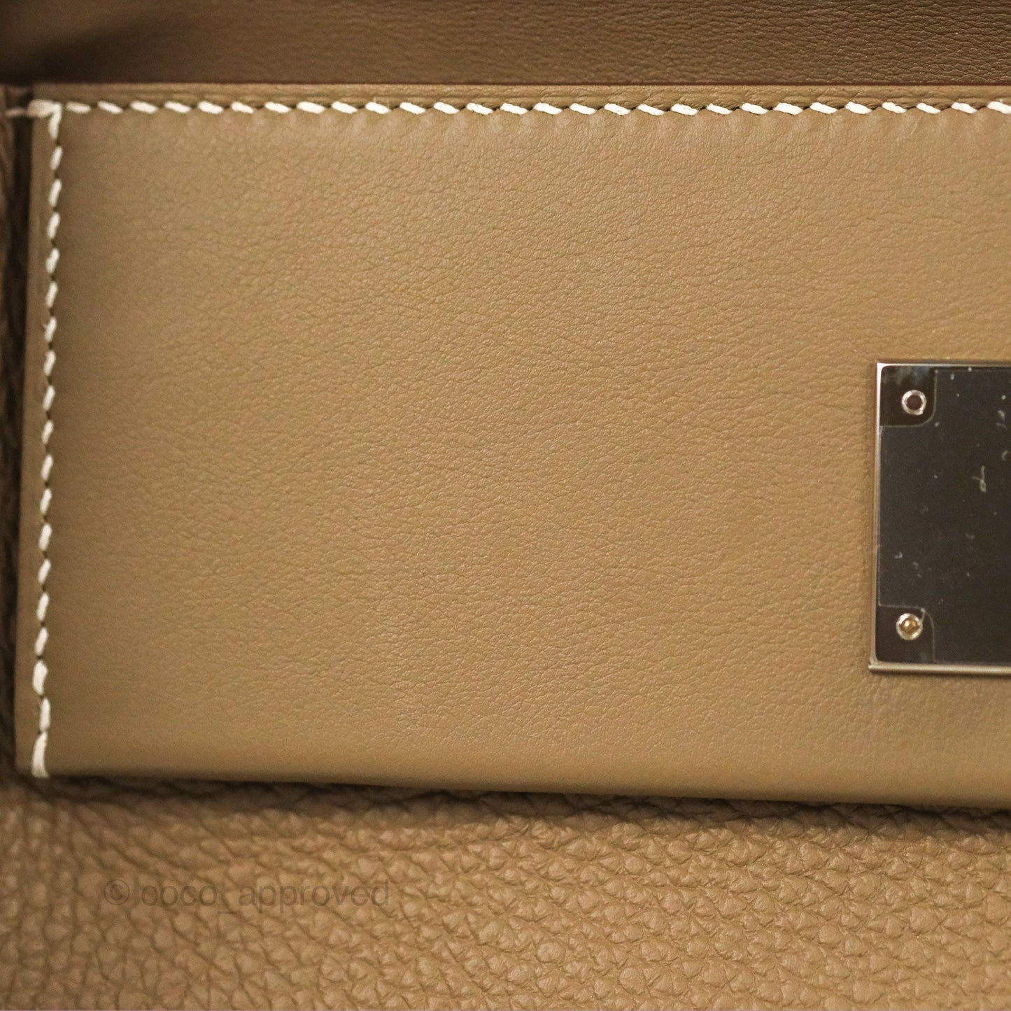 Hermès 24/24 29 Etoupe Togo Palladium Hardware