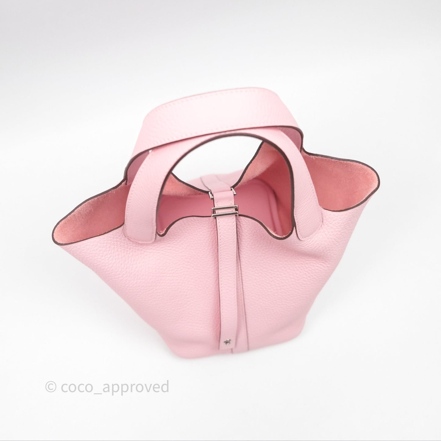 Hermès Picotin 18 Rose Sakura 3Q Clemence Palladium Hardware