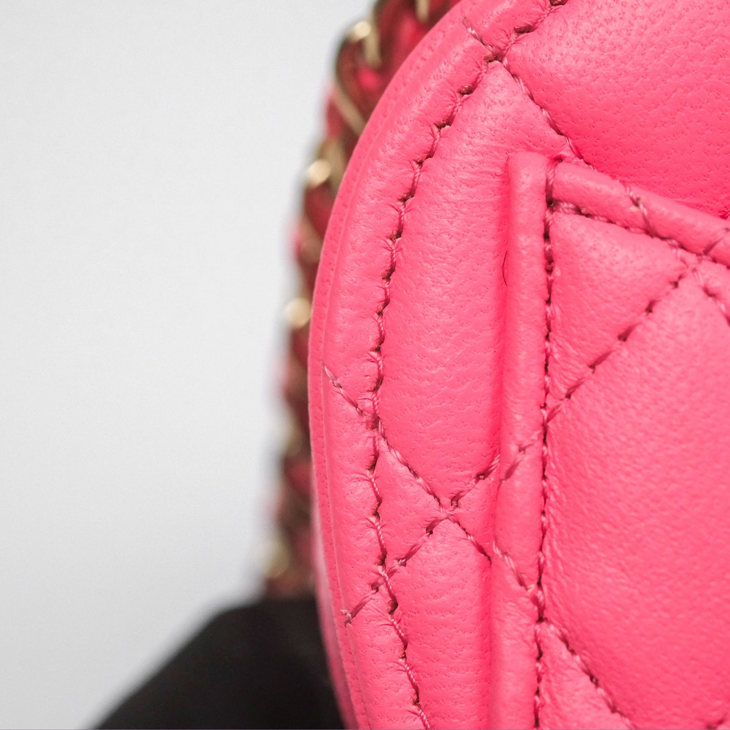 Chanel Small Heart Bag Pink Lambskin Gold Hardware 22S