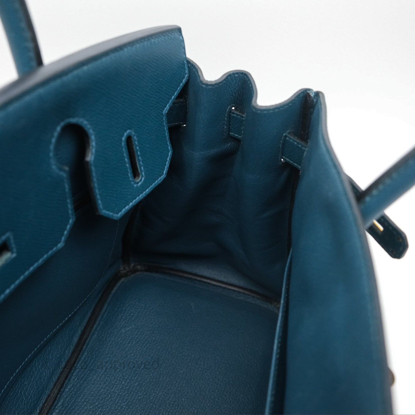 Hermès Birkin 30 Retourne Bleu de Prusse 7P Epsom Gold Hardware