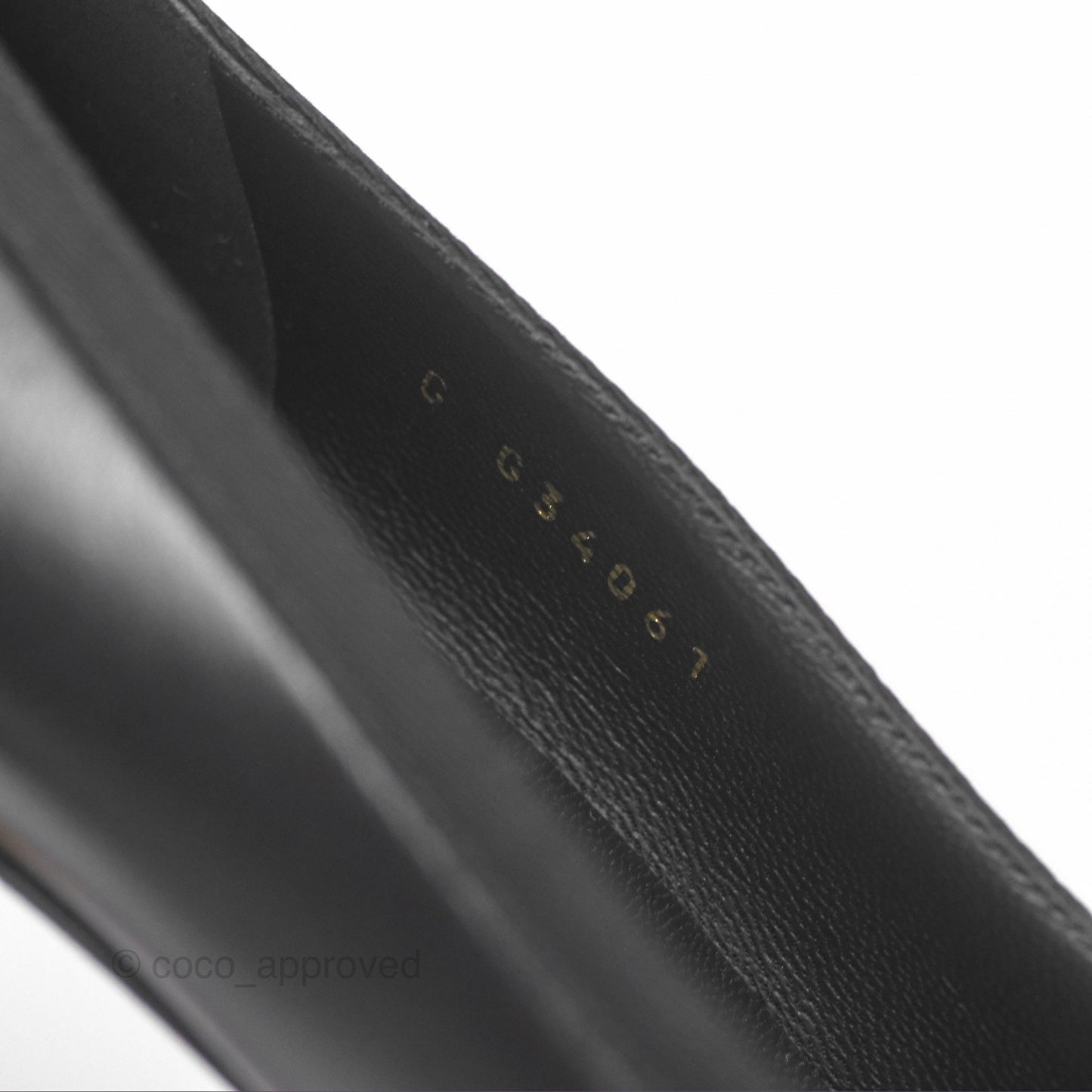 Chanel Classic Heels CC Black Lambskin Size 39.5