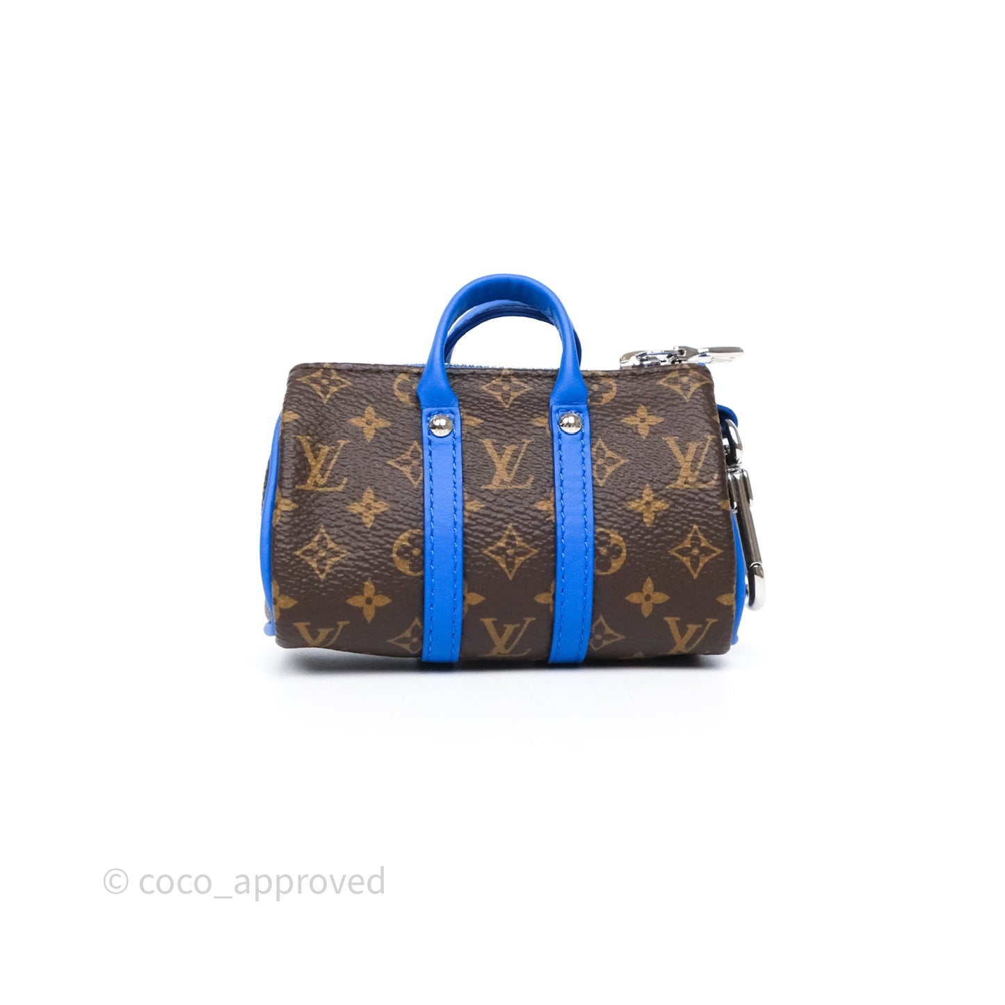 Louis Vuitton Colormania Mini Keepall Pouch Bag Charm Blue