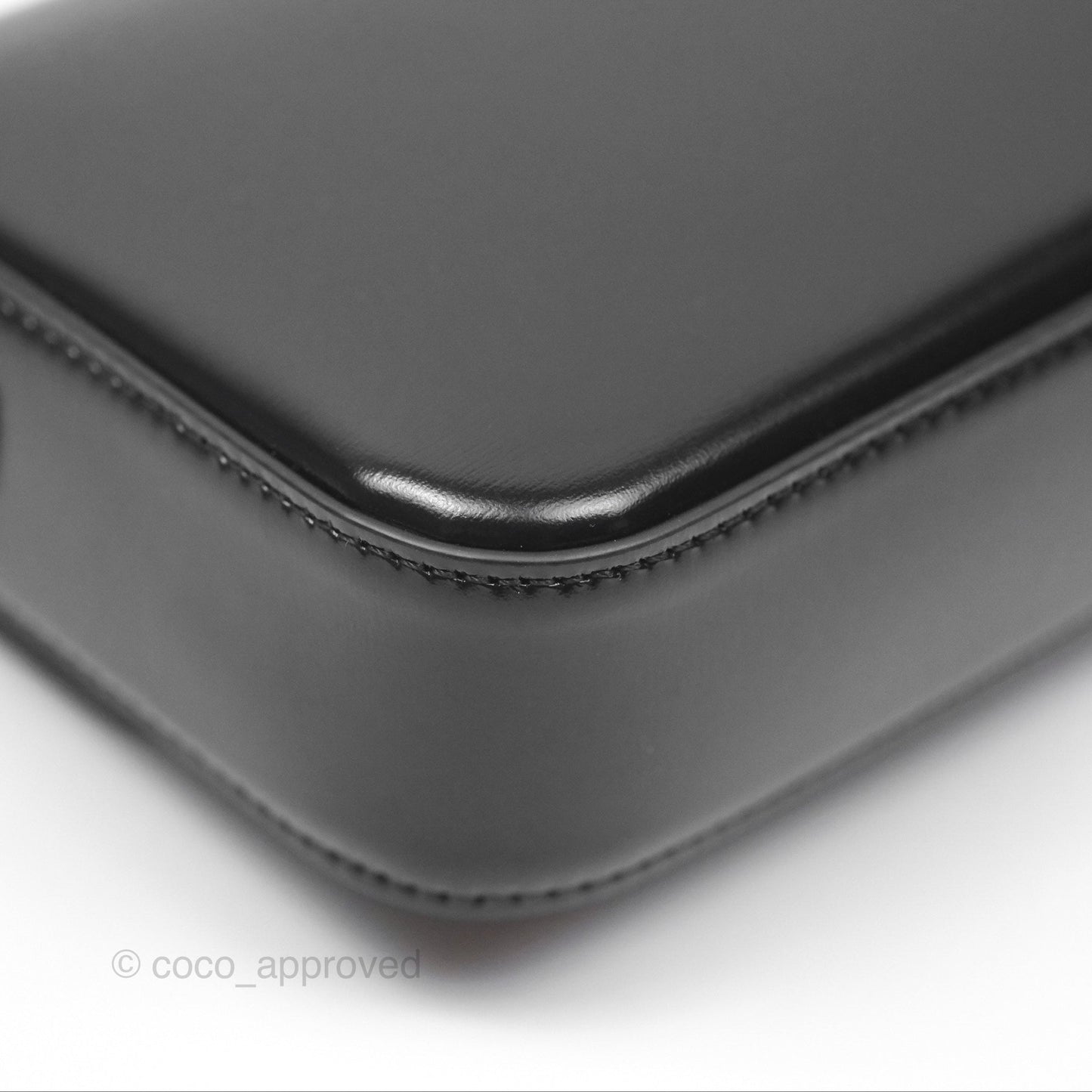 Celine Triomphe Shoulder Bag Black Calfskin