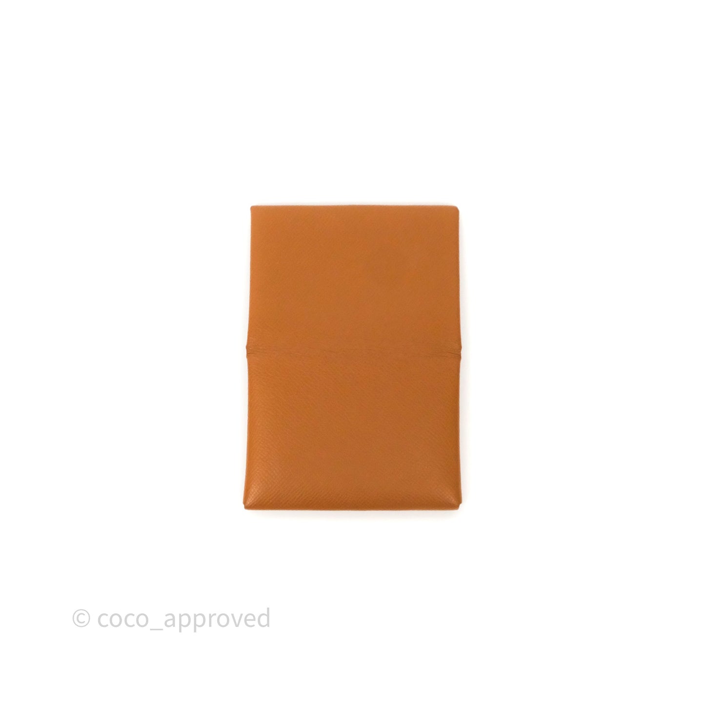 Hermès Calvi Duo Compact Card Holder Gold Epsom