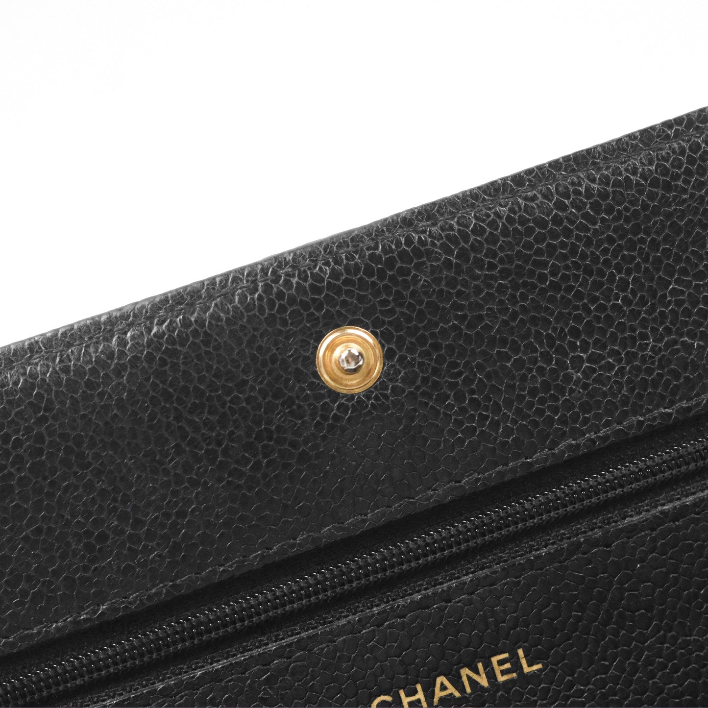 Chanel Boy Wallet on Chain WOC Black Caviar Gold Hardware