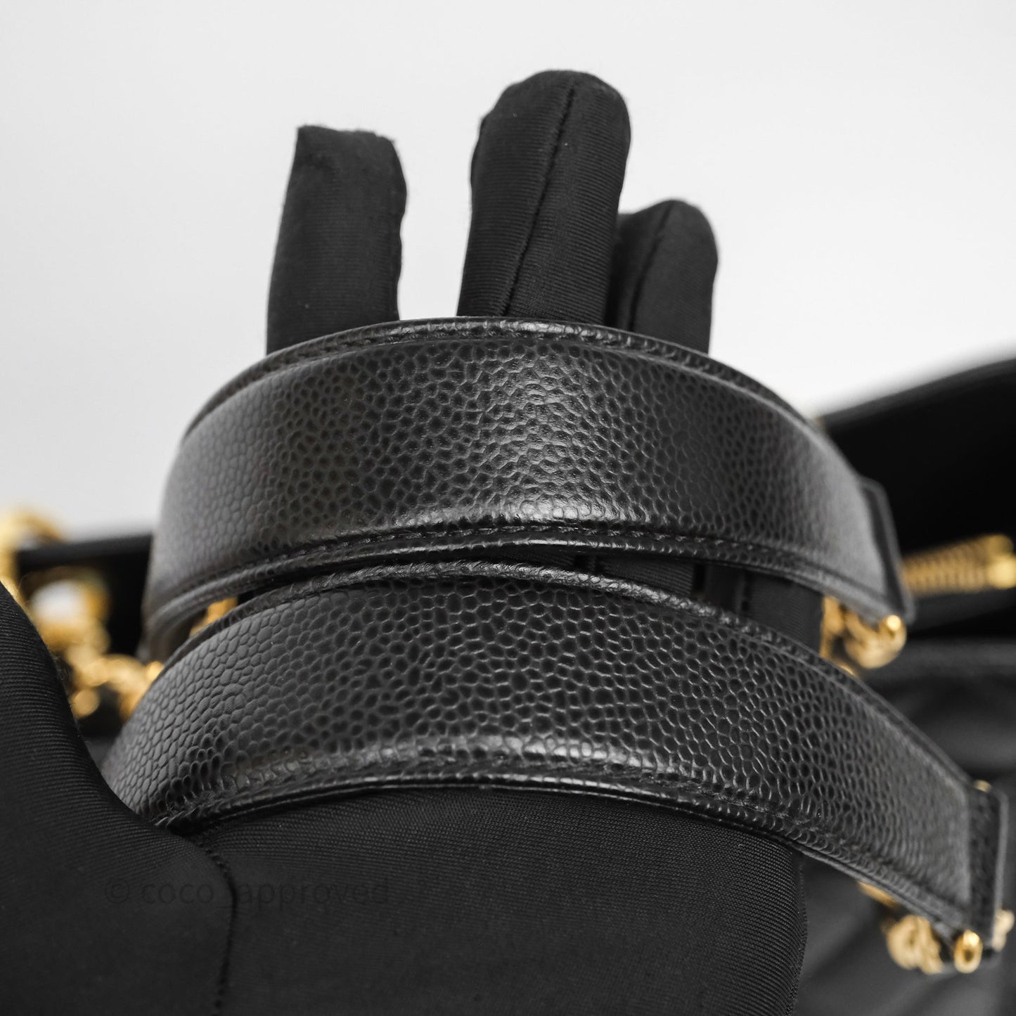 Chanel GST Black Caviar Gold Hardware