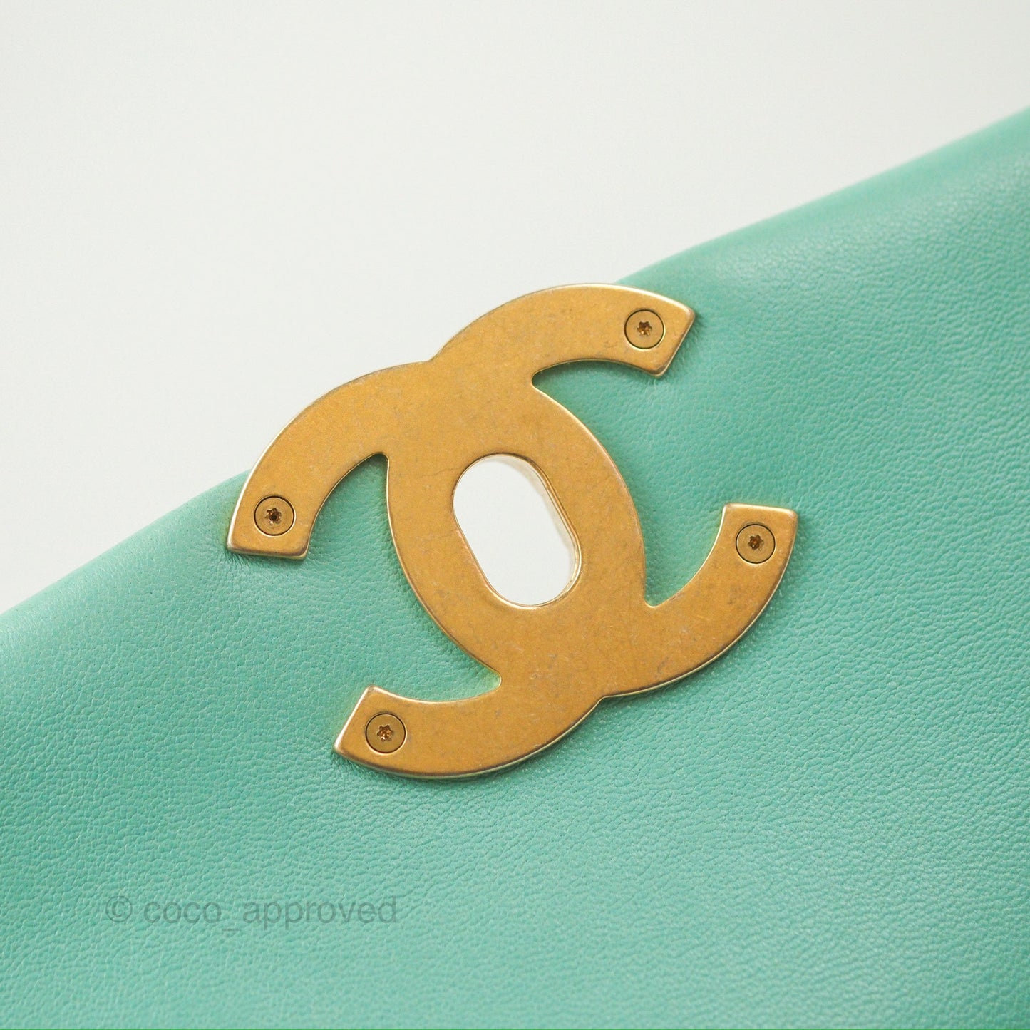 Chanel 19 Small Tiffany Blue Mixed Hardware