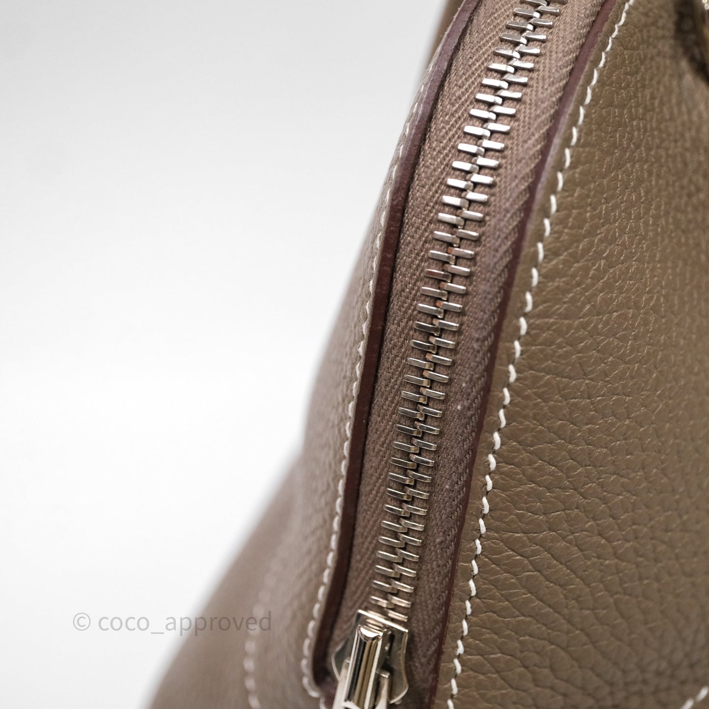 Hermès Bolide 31 Etoupe Evercolor Clemence Palladium Hardware