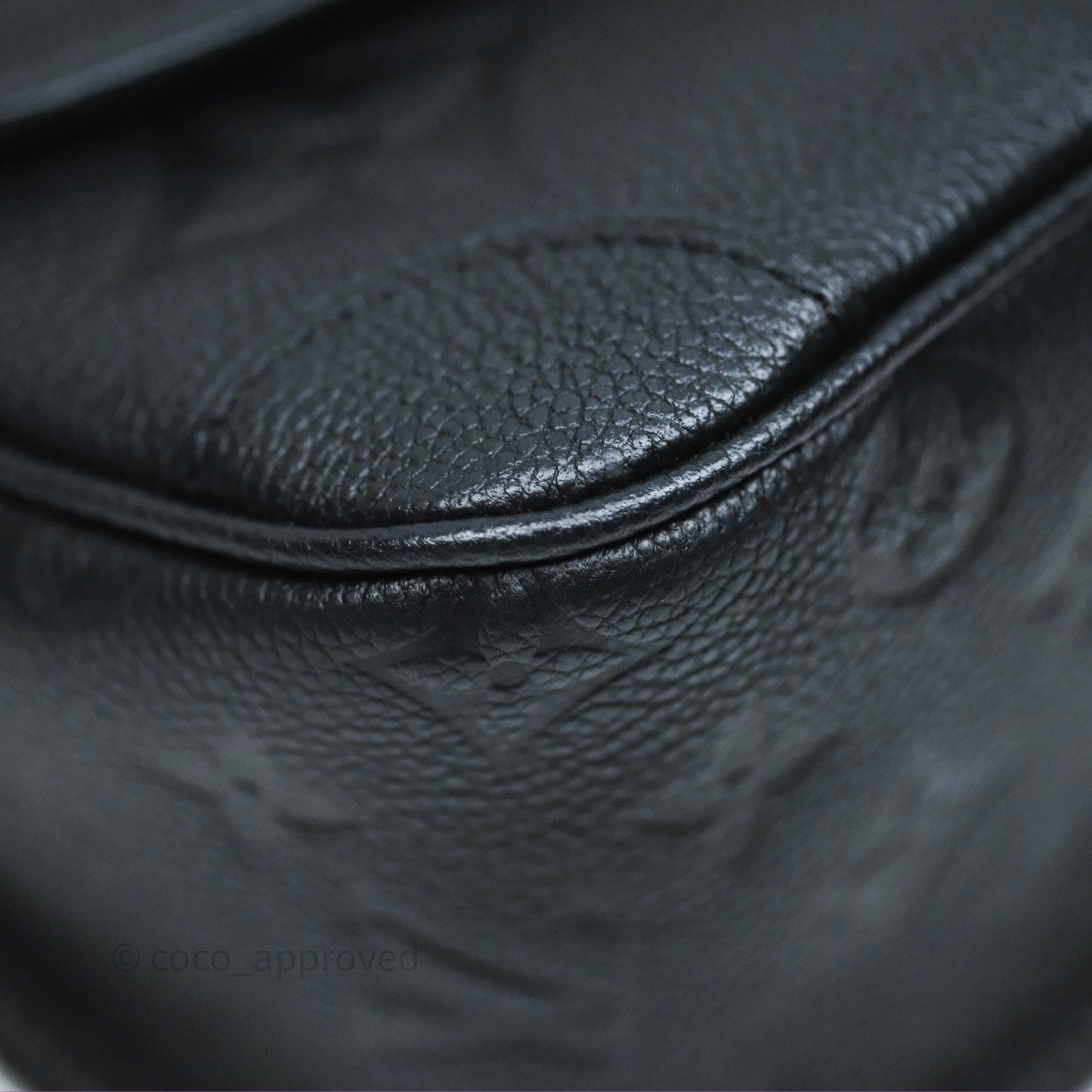 Louis Vuitton Diane Bag Black Monogram Empreinte Leather Gold Hardware