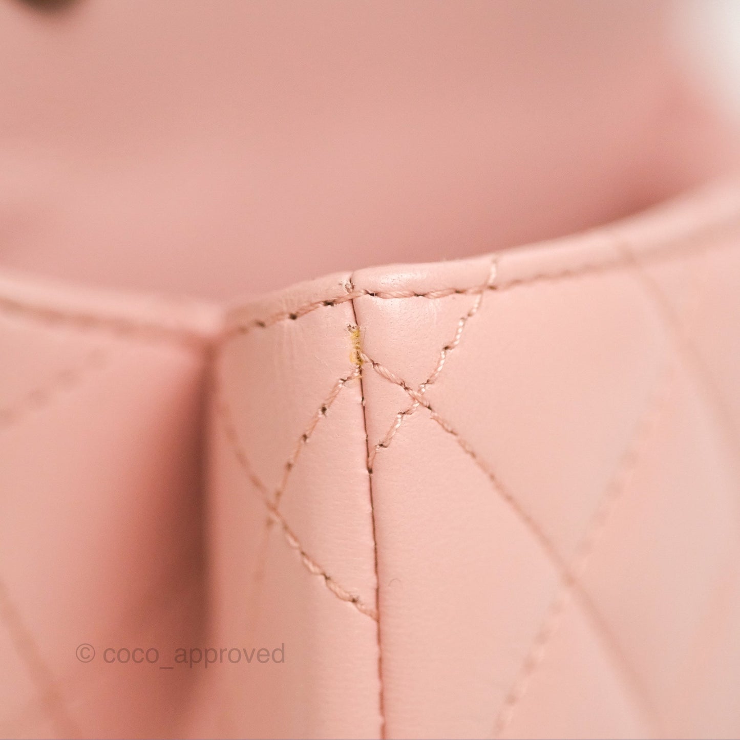 Chanel Quilted Mini Square Flap with Camellia Adjustable Chain Pink Clair Lambskin 23S