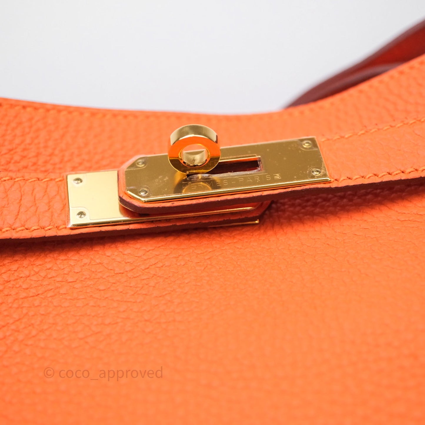Hermes Kelly So Orange Togo Gold Hardware