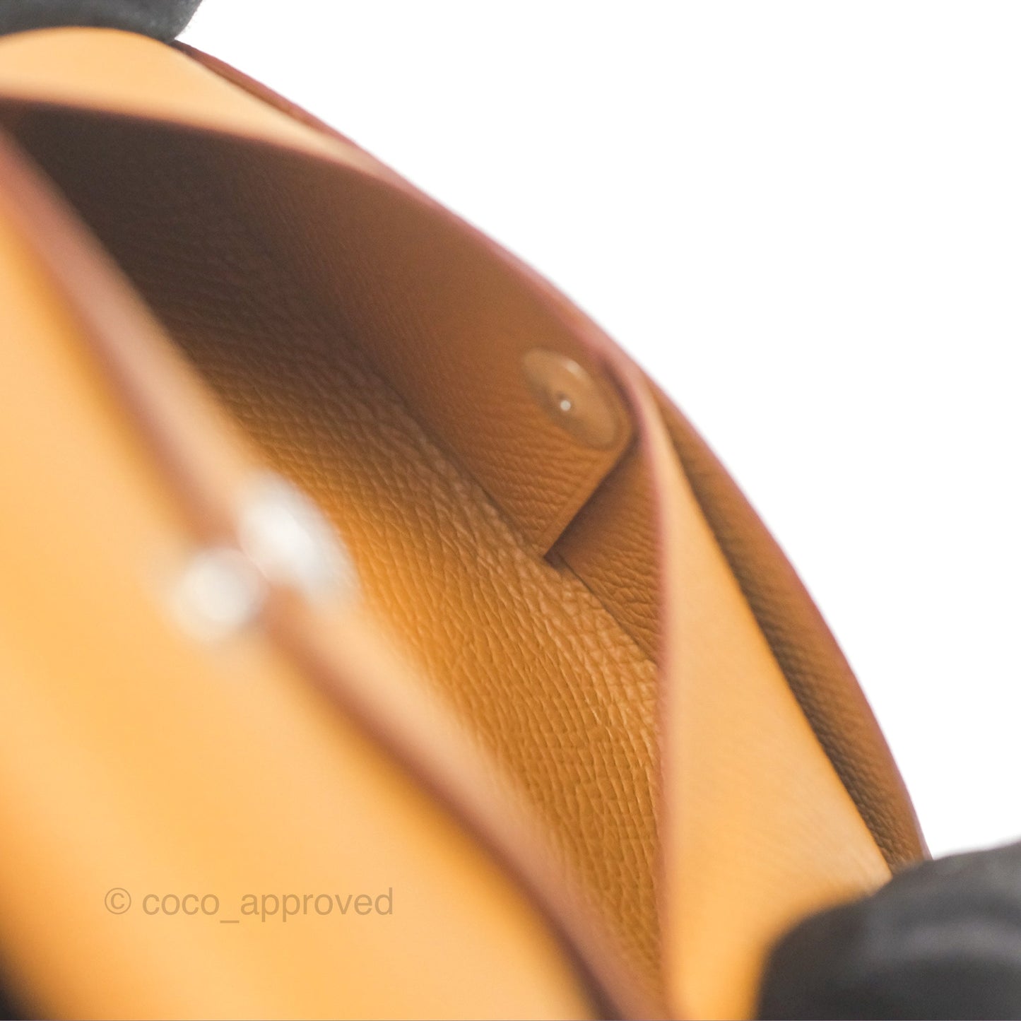 Hermès Calvi Duo Compact Card Holder Sésame Epsom
