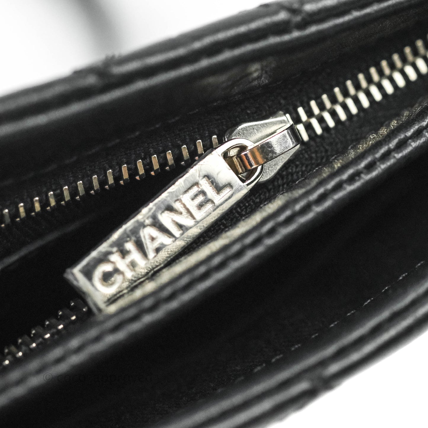 Chanel Quilted Black Crossbody Bag Silver Hardware