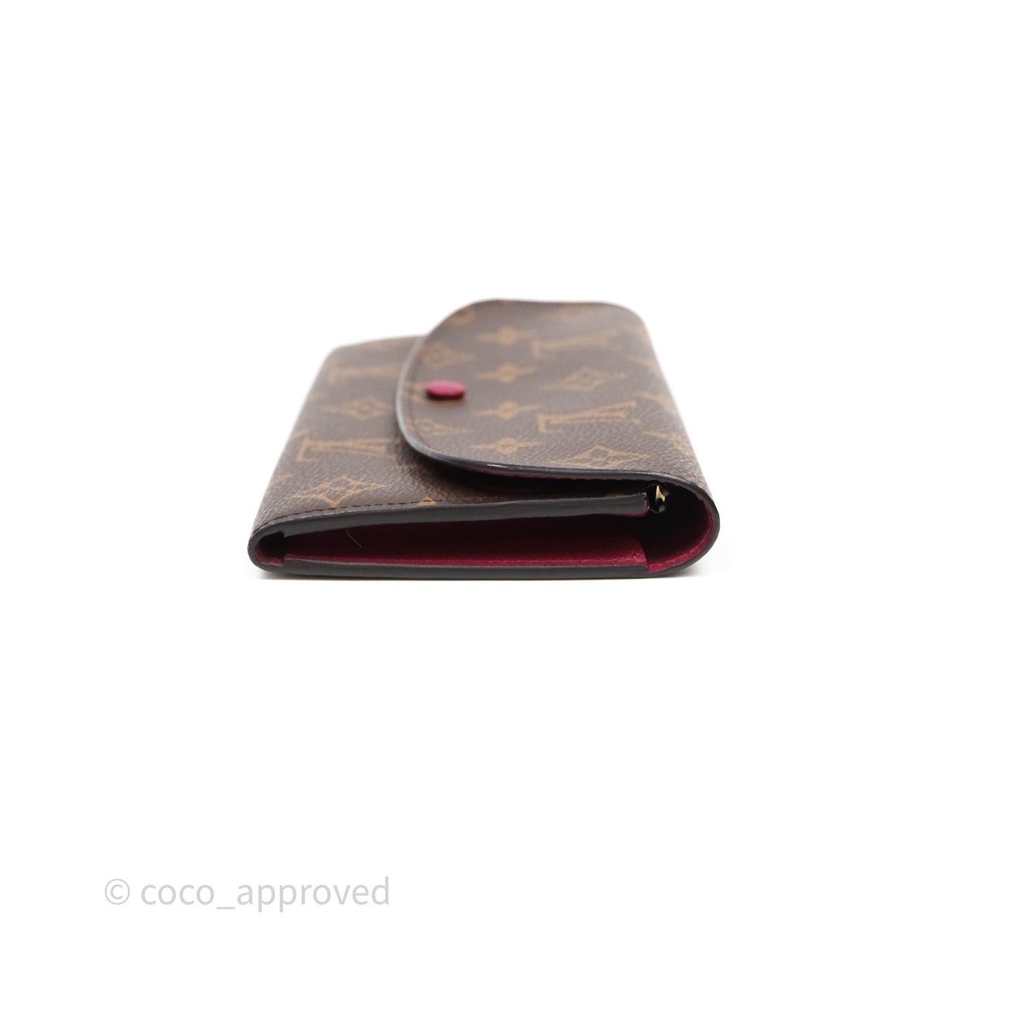 Louis Vuitton Emilie Wallet Monogram Canvas Fuchsia Pink