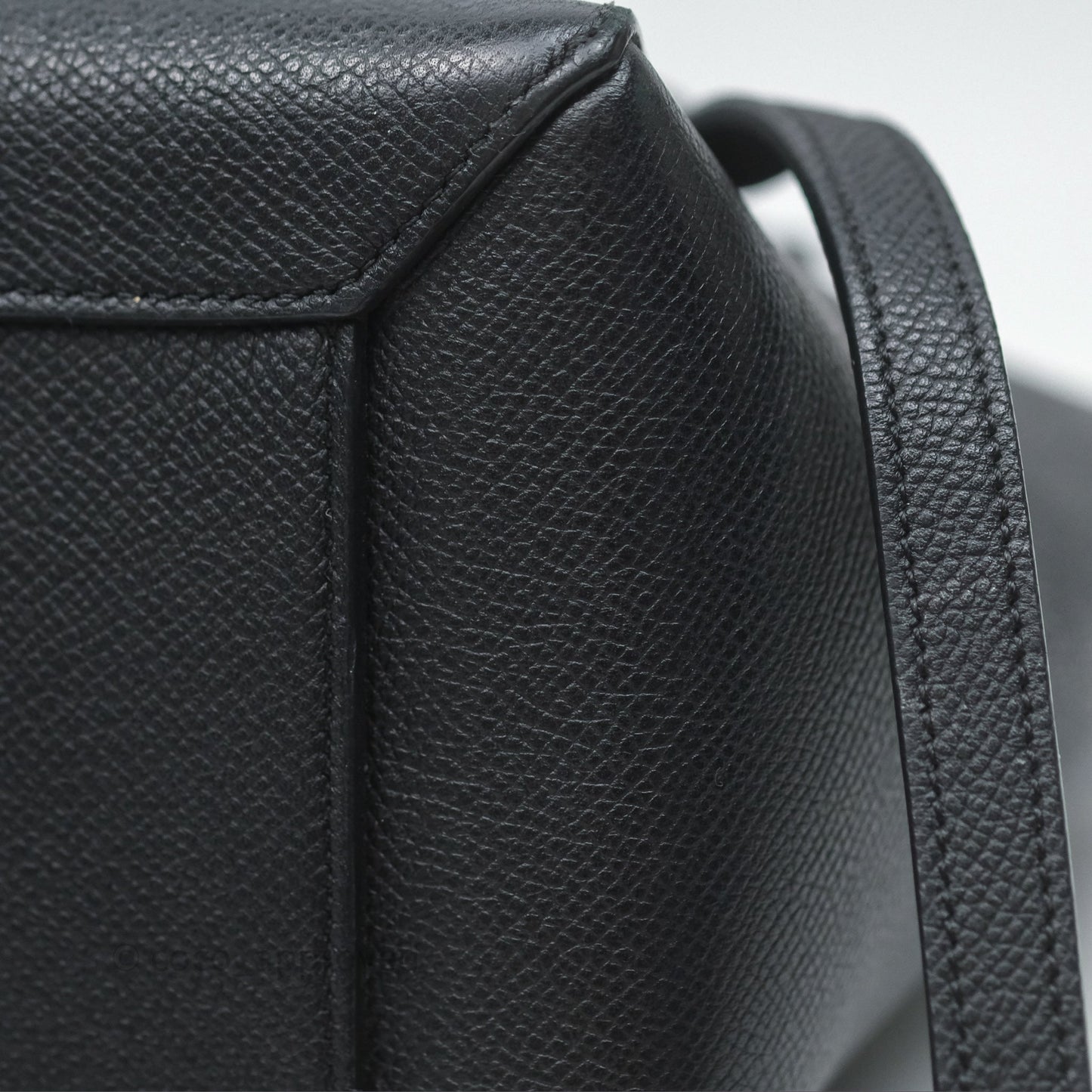 Celine Micro Belt Bag Black Grained Calfskin Gold Hardware