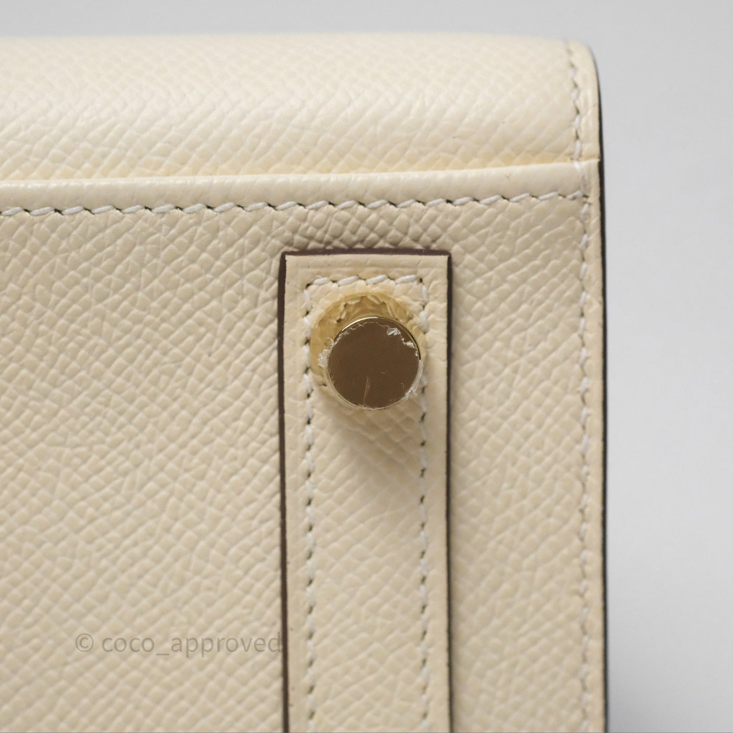 Hermès Birkin 25 Sellier Nata I2 Epsom Gold Hardware