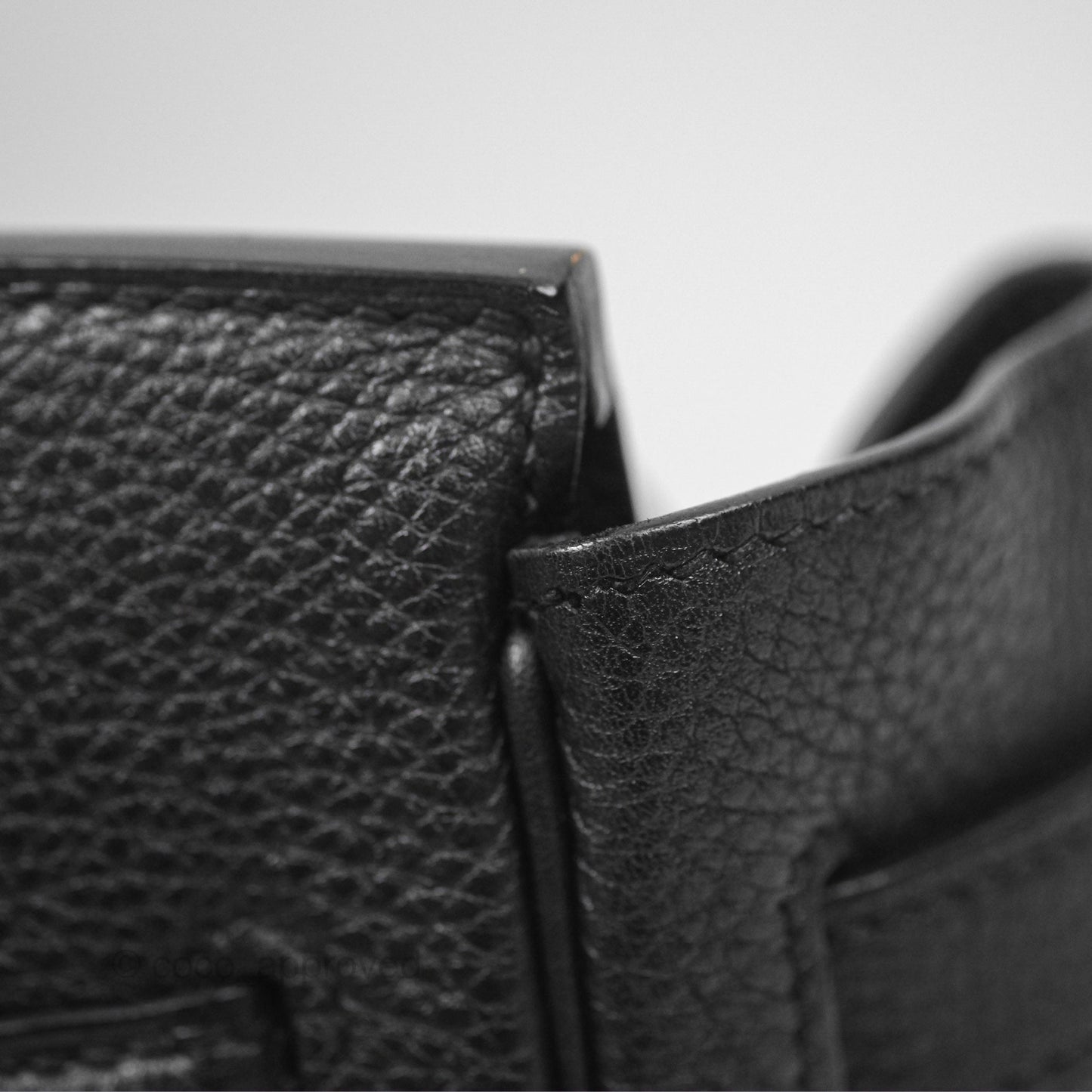 Hermès Birkin 30 Retourne Black Noir 89 Togo Palladium Hardware