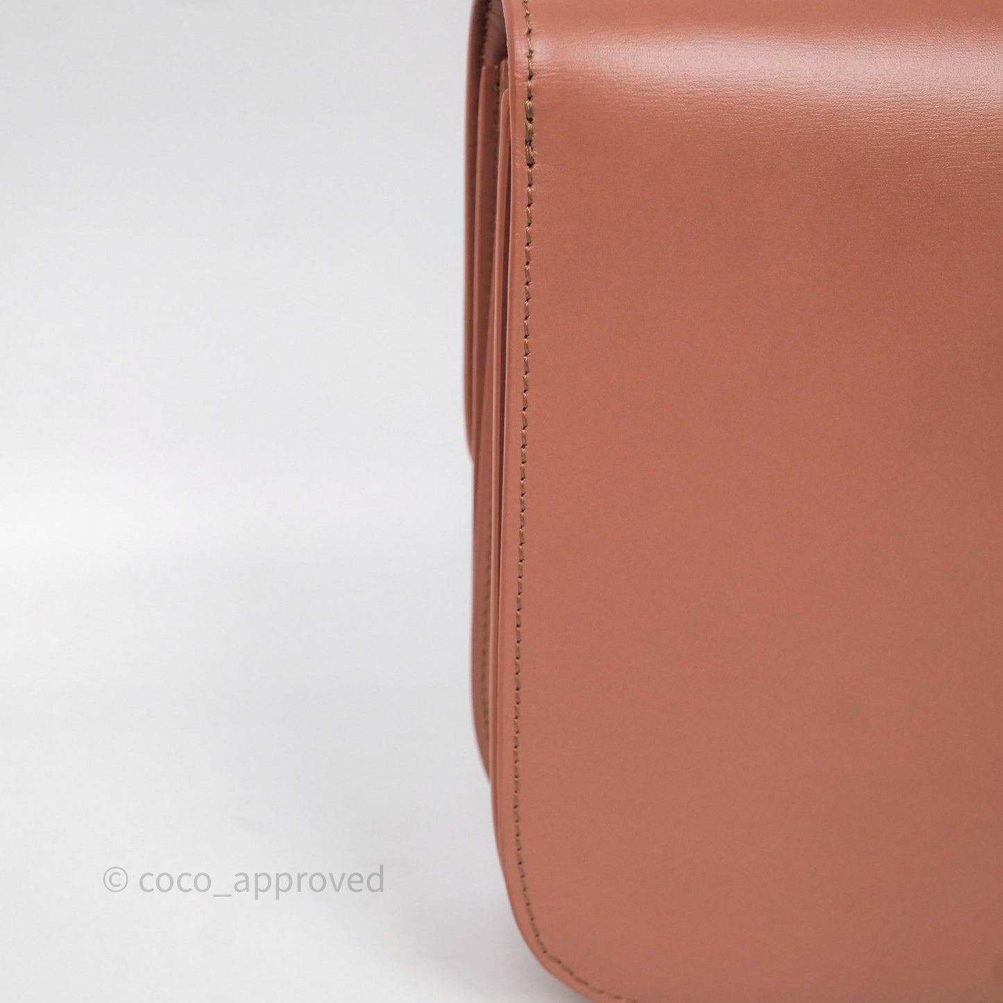 Celine Rose Box Medium Calfskin Bag Gold Hardware