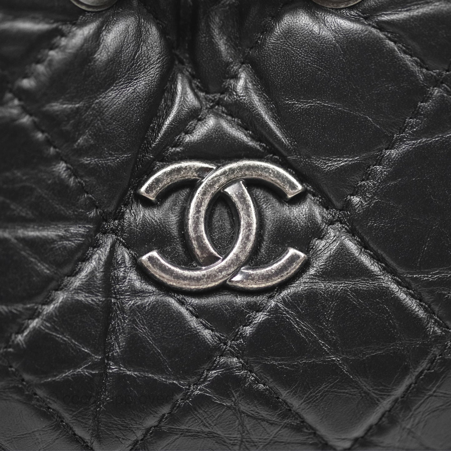 Chanel Small Gabrielle Backpack Black Aged Calfskin