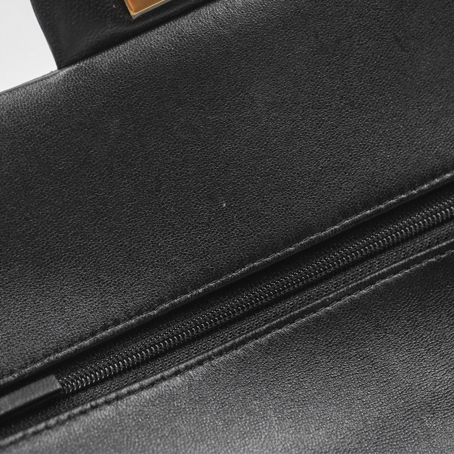 Chanel Classic M/L Medium Flap Quilted Black Lambskin Gold Hardware