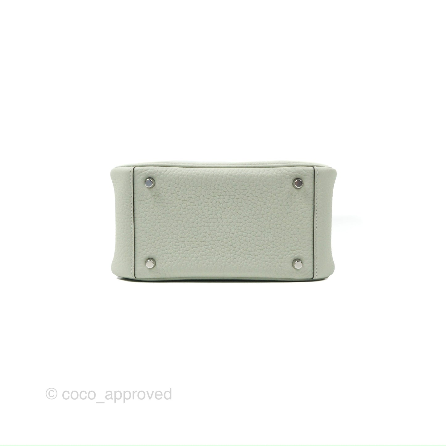 Hermès Mini Lindy 20 Gris Neve Clemence Palladium Hardware