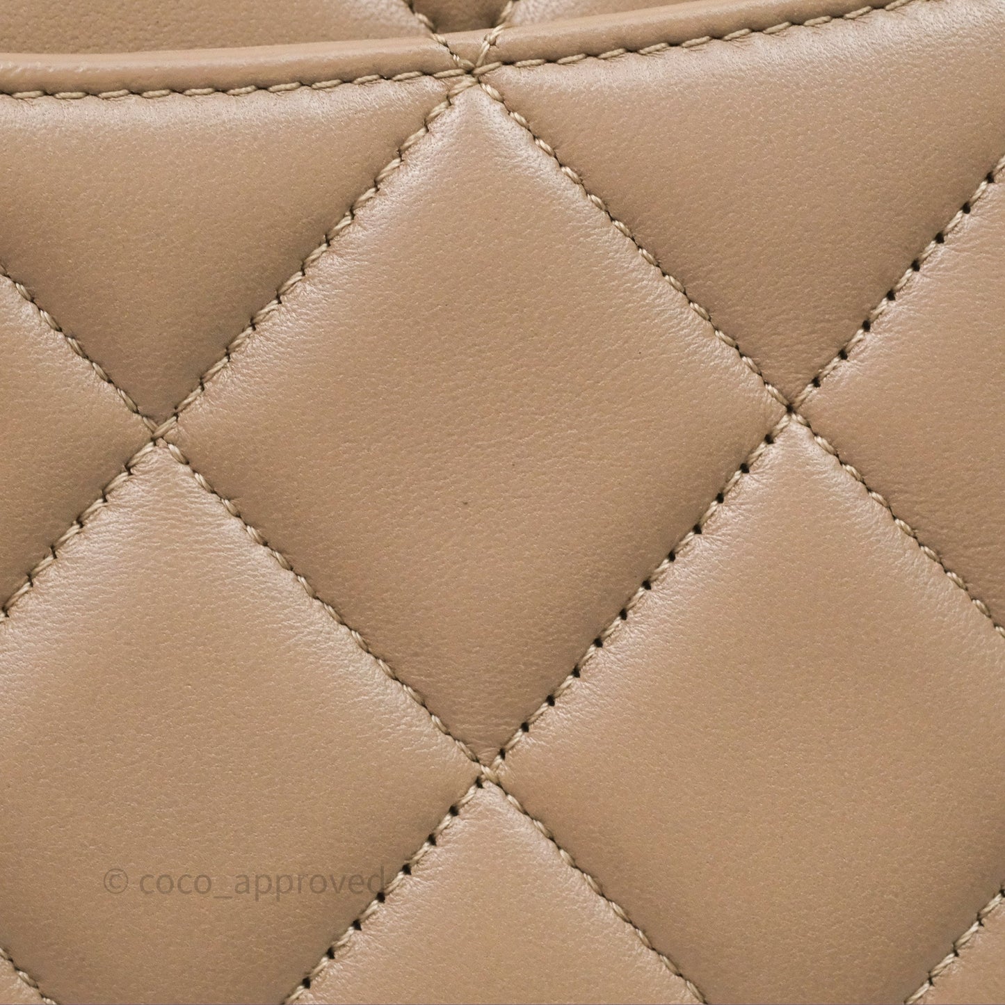 Chanel Small Trendy CC Beige Lambskin Gold Hardware