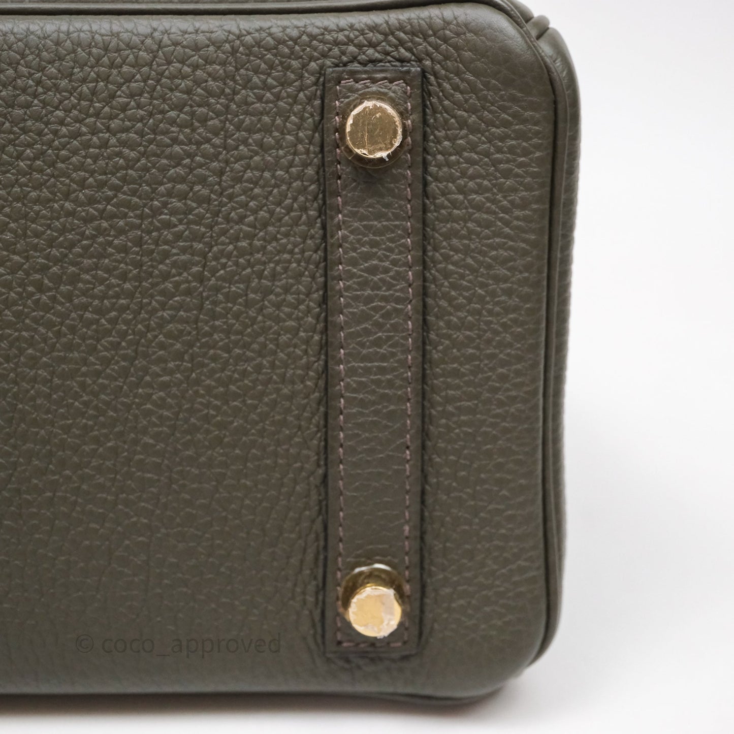 Hermès Birkin 25 Vert De Gris Togo Gold Hardware