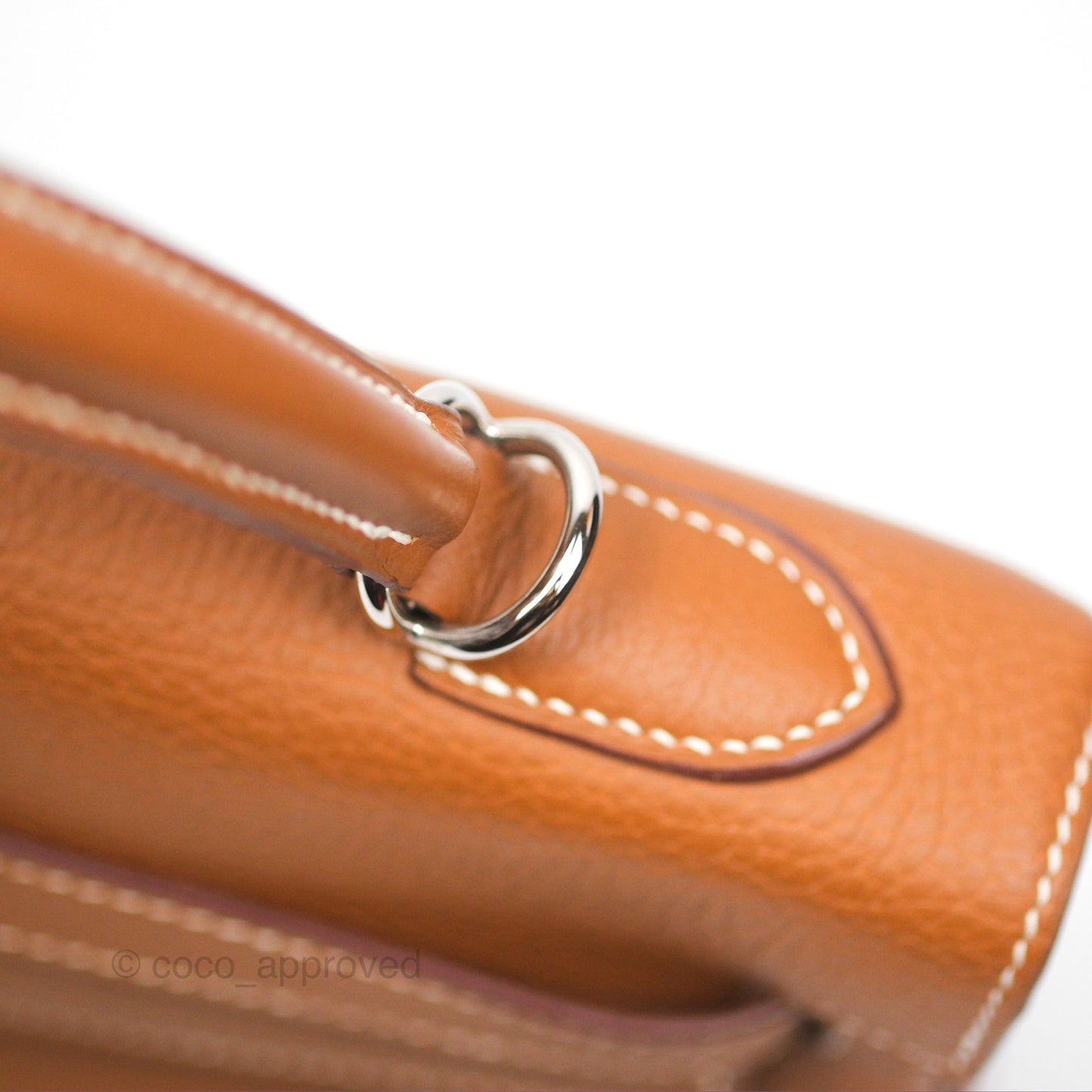 Hermès Kelly 32 Retourne Gold Togo Palladium Hardware