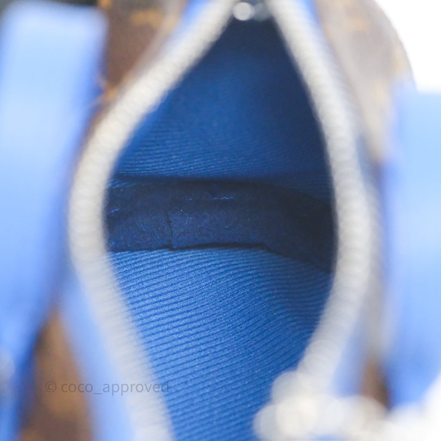 Louis Vuitton Colormania Mini Keepall Pouch Bag Charm Blue