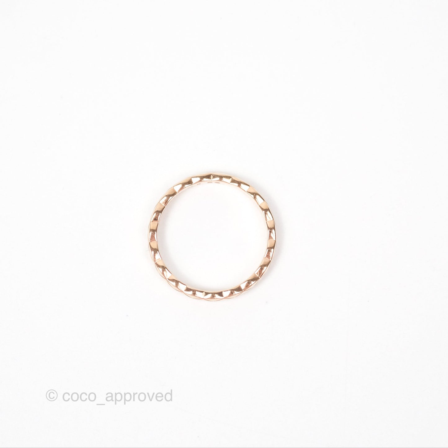Chanel Coco Crush Ring 18K Beige Gold Size 55
