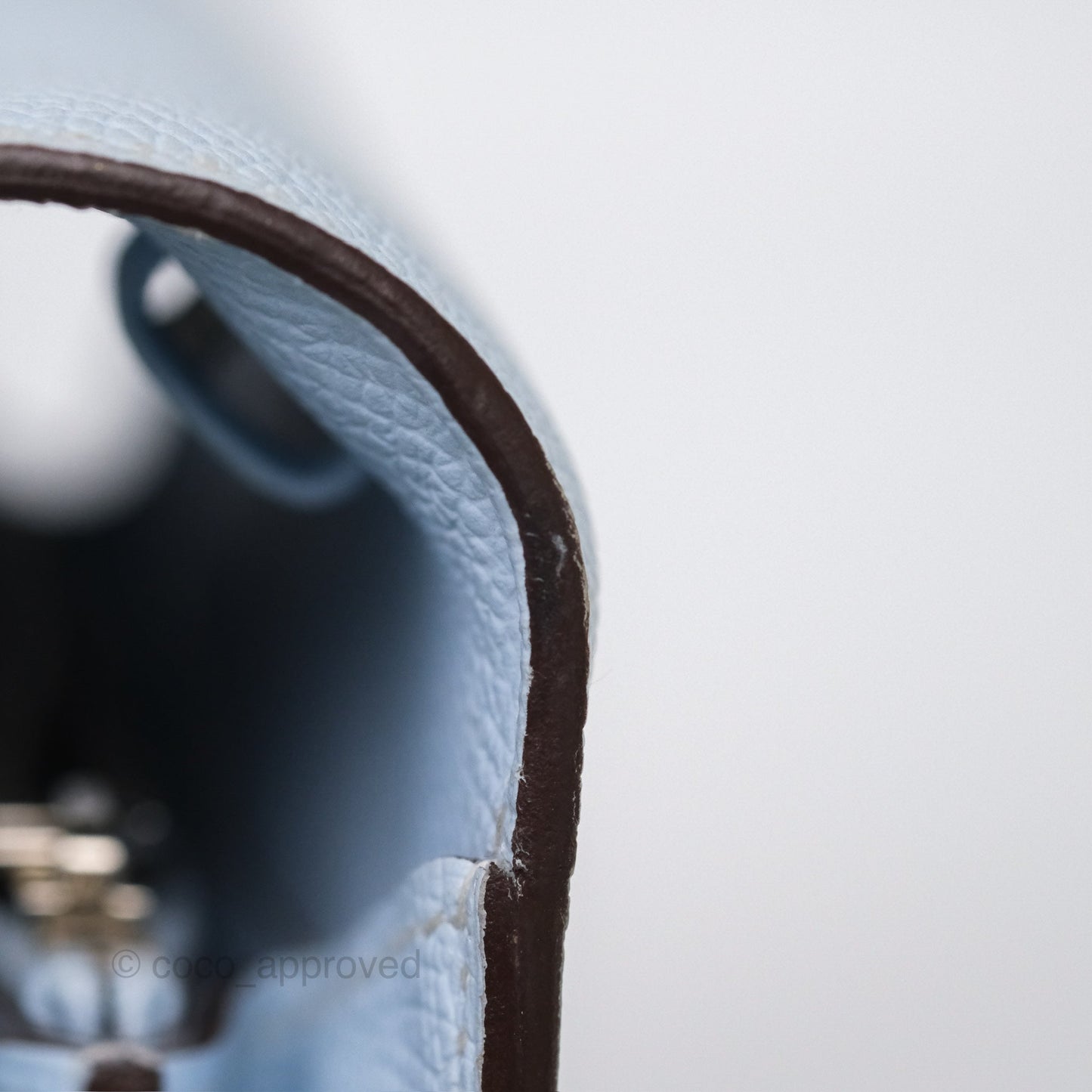 Hermès Kelly To Go Wallet Bleu Brume T0 Epsom Palladium Hardware