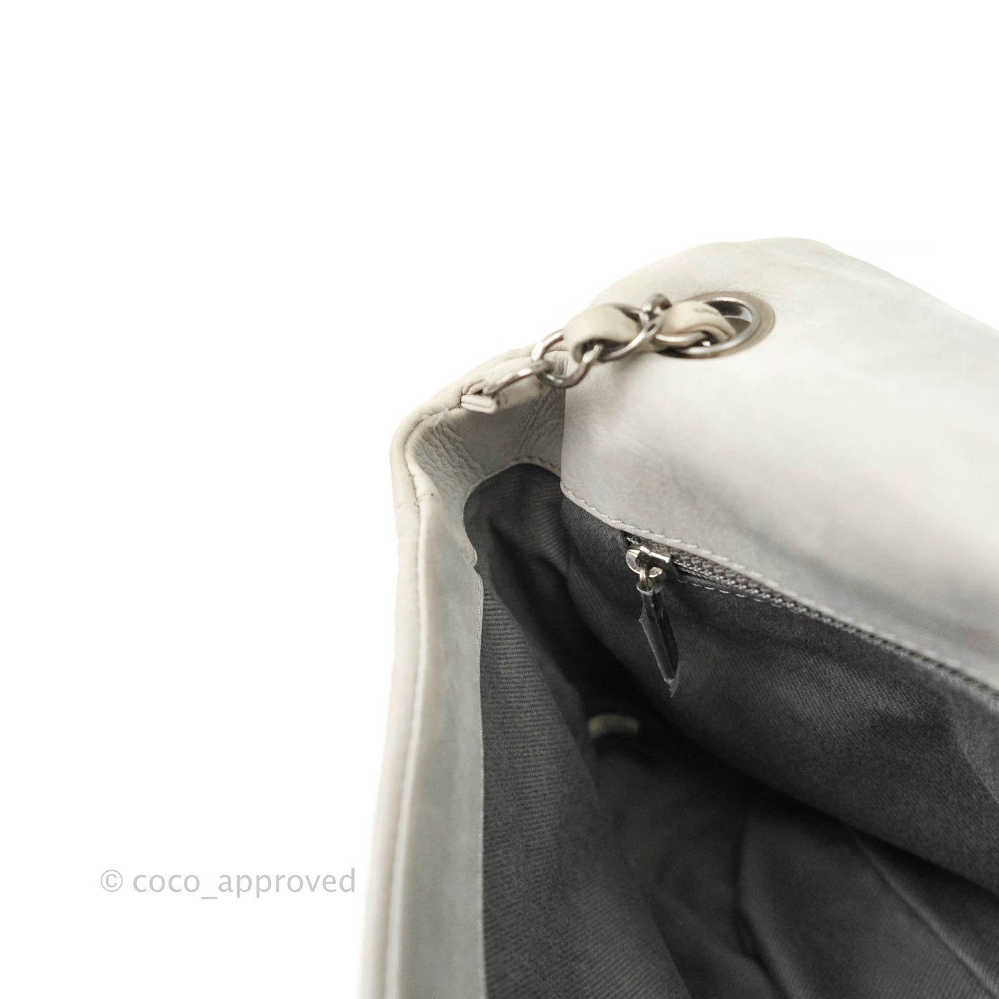 Chanel Flap Bag Iridescent Calfskin Ruthenium Hardware