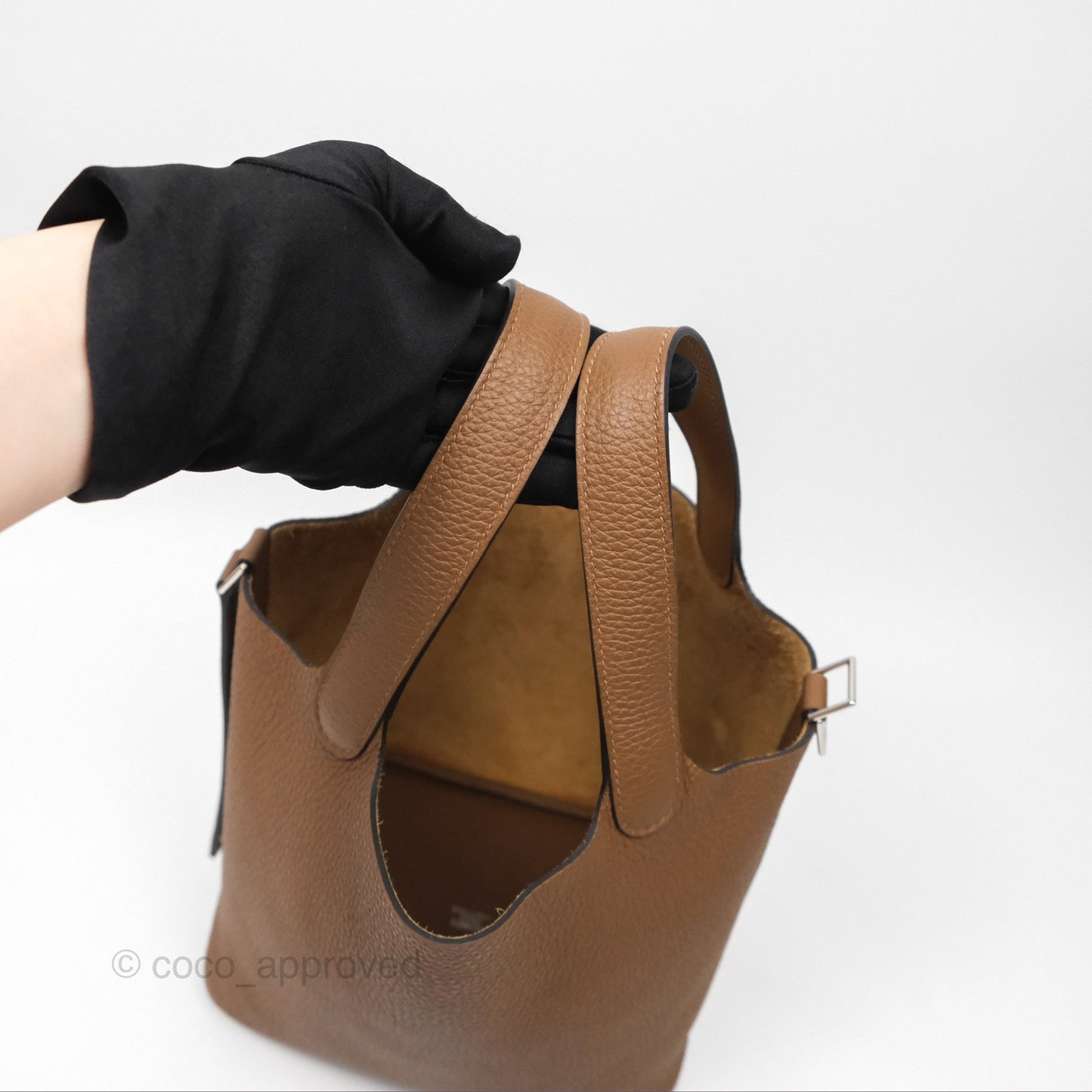 Hermès Picotin Lock 18 Alezan 3G/ Biscuit 48 Clemence Palladium Hardware