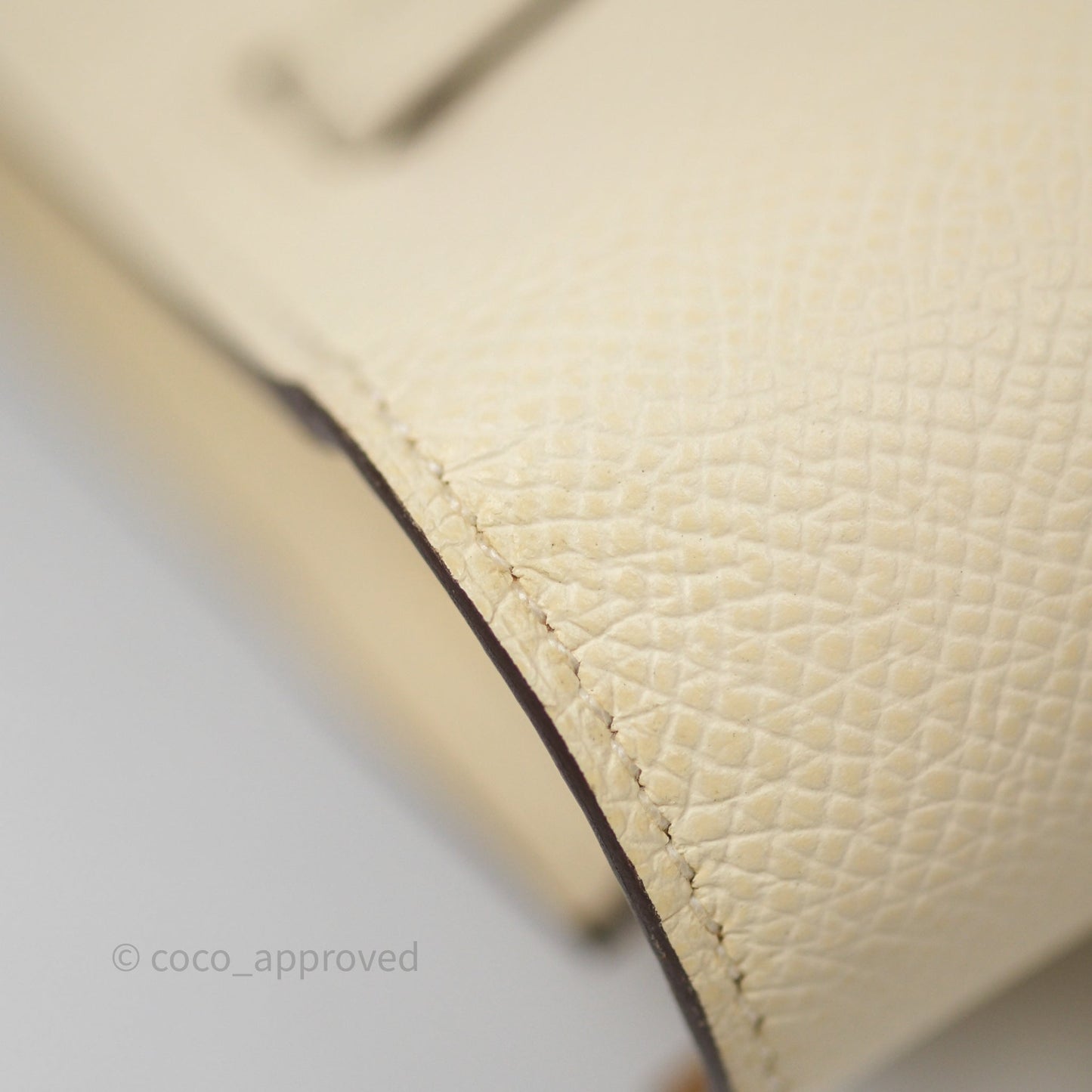 Hermès Kelly To Go Wallet Nata I2/ Sesame 2S Epsom Palladium Hardware