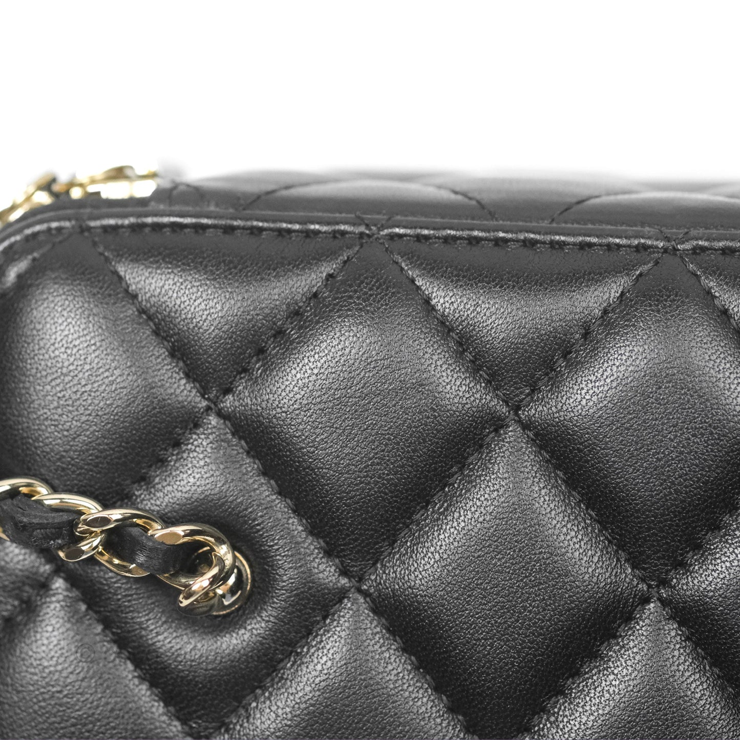 Chanel Ball Crush Vanity with Chain Black Lambskin Gold Hardware