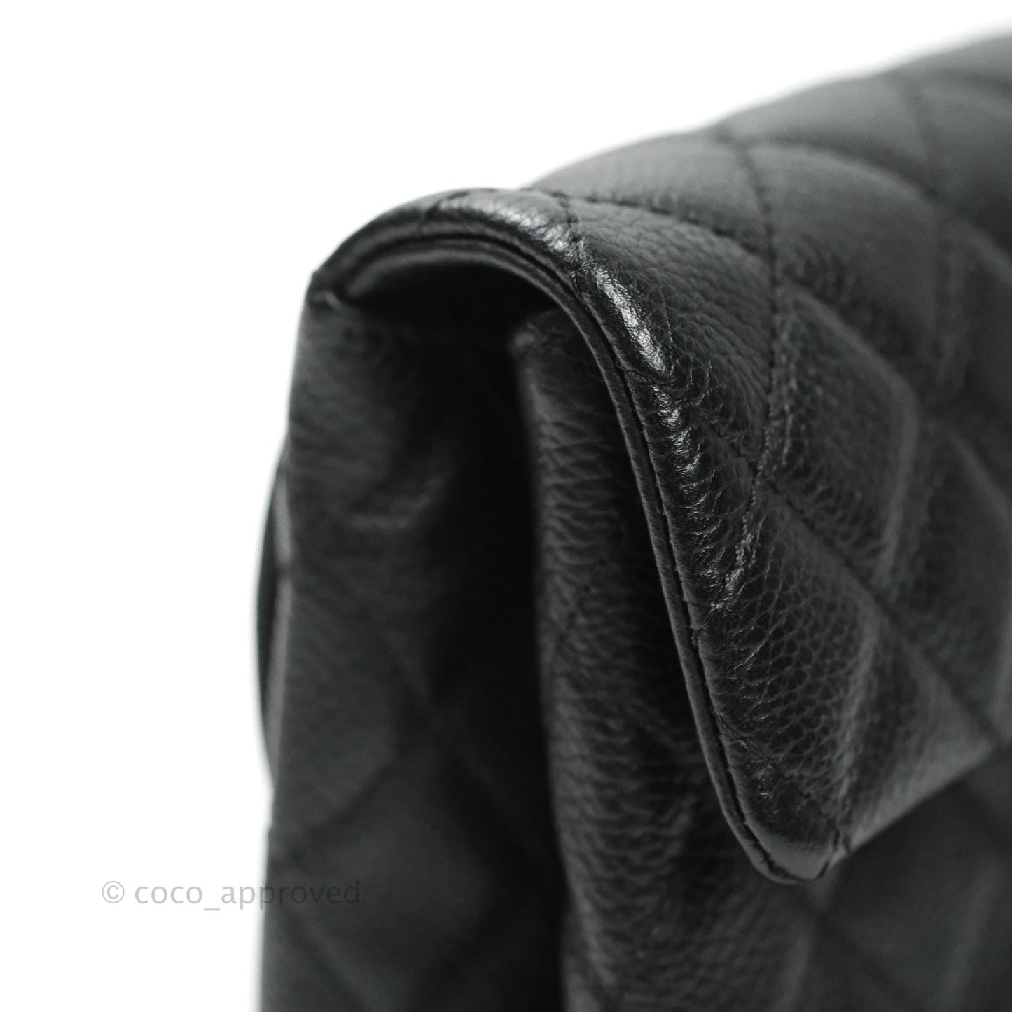 Chanel Reissue Quilted Caviar Belt Bag Black Silver Hardware