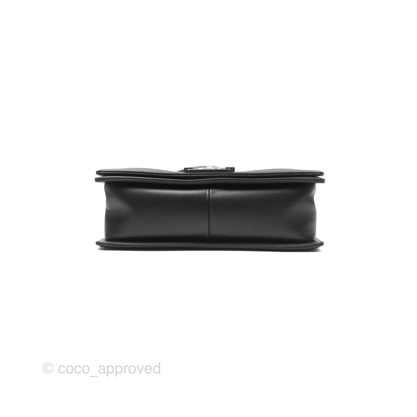 Chanel Boy Quilted Medium Black Calfskin Ruthenium Hardware