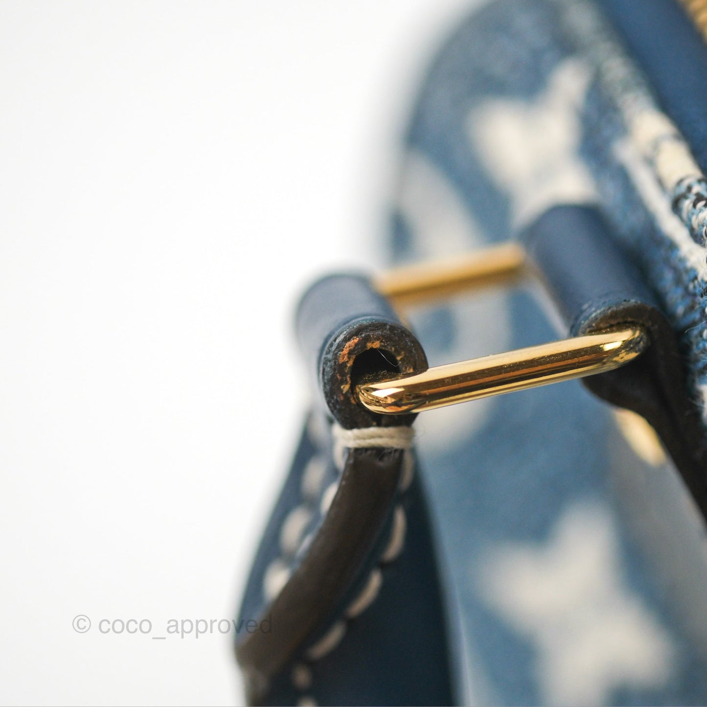 Louis Vuitton Nano Speedy Denim Monogram Blue