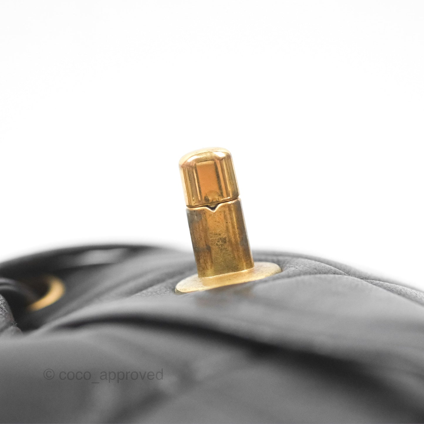 Chanel Vintage CC Duma Backpack Black Lambskin 24K Gold Hardware