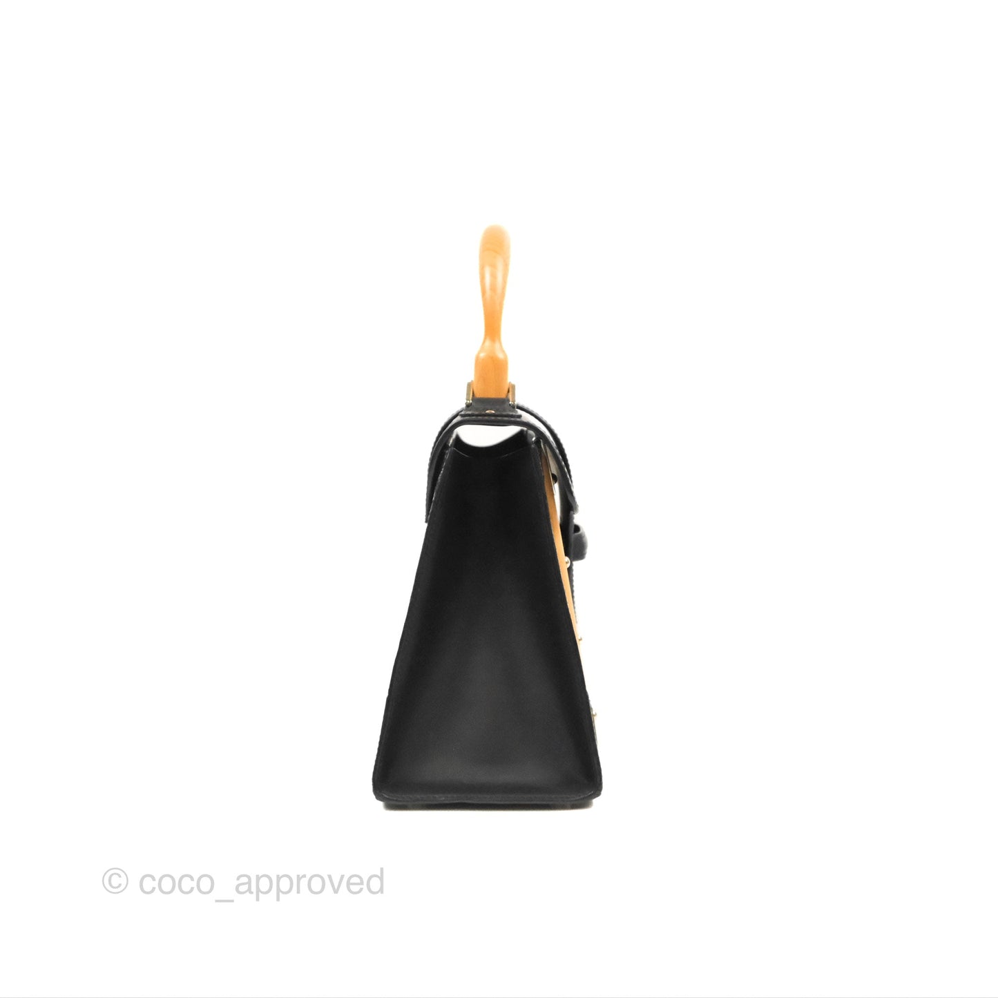Goyard Saïgon Structuré PM Bag Black Goyardine Canvas