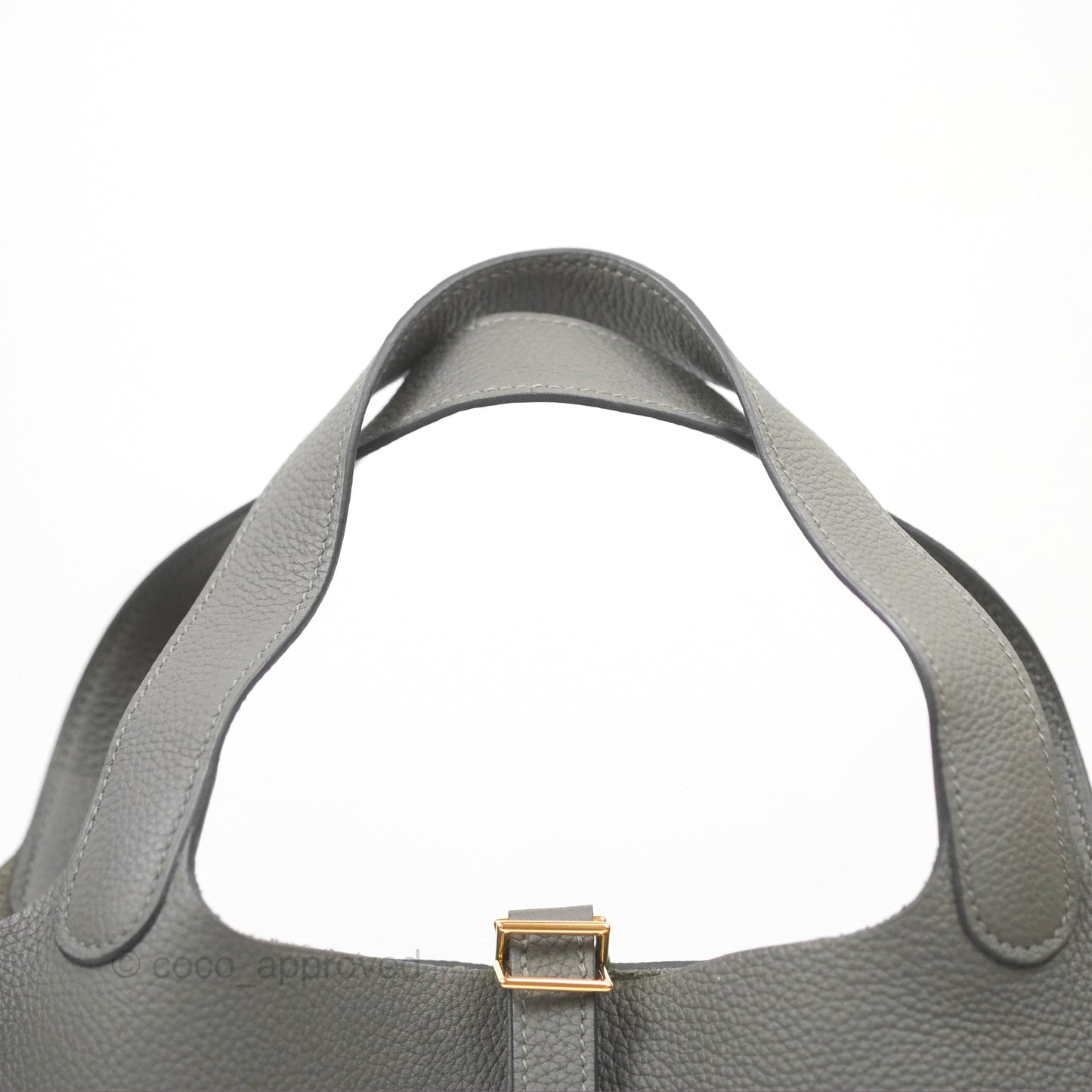 Hermès Picotin 22 Graphite Taurillon Maurice Gold Hardware