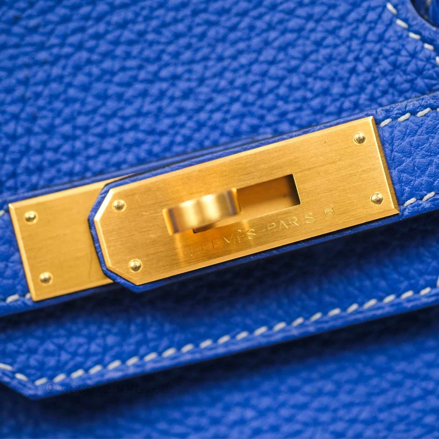 Hermès Birkin 30 Retourne HSS Blue Gris Clemence Brushed Gold Hardware