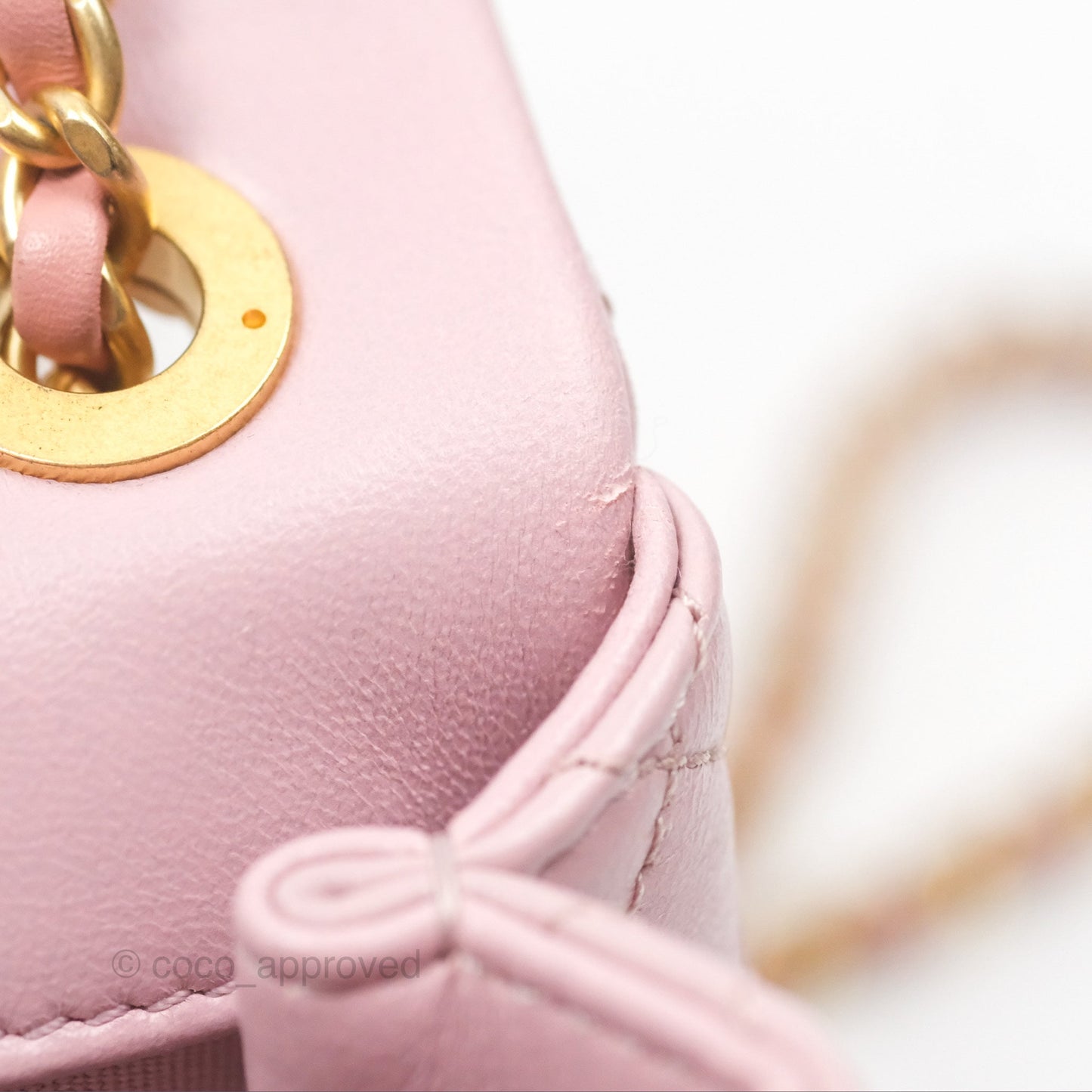 Chanel Flap Bag Dusty Pink Lambskin Aged Gold Hardware 24P