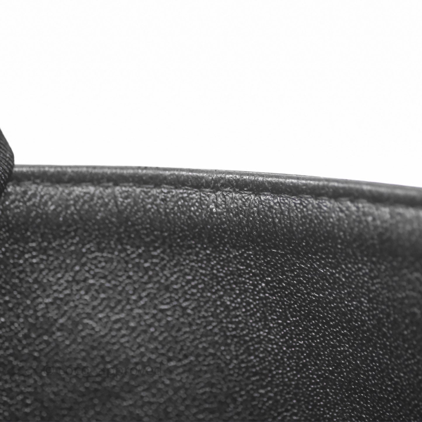 Chanel Classic M/L Medium Flap Quilted Black Patent Silver Hardware