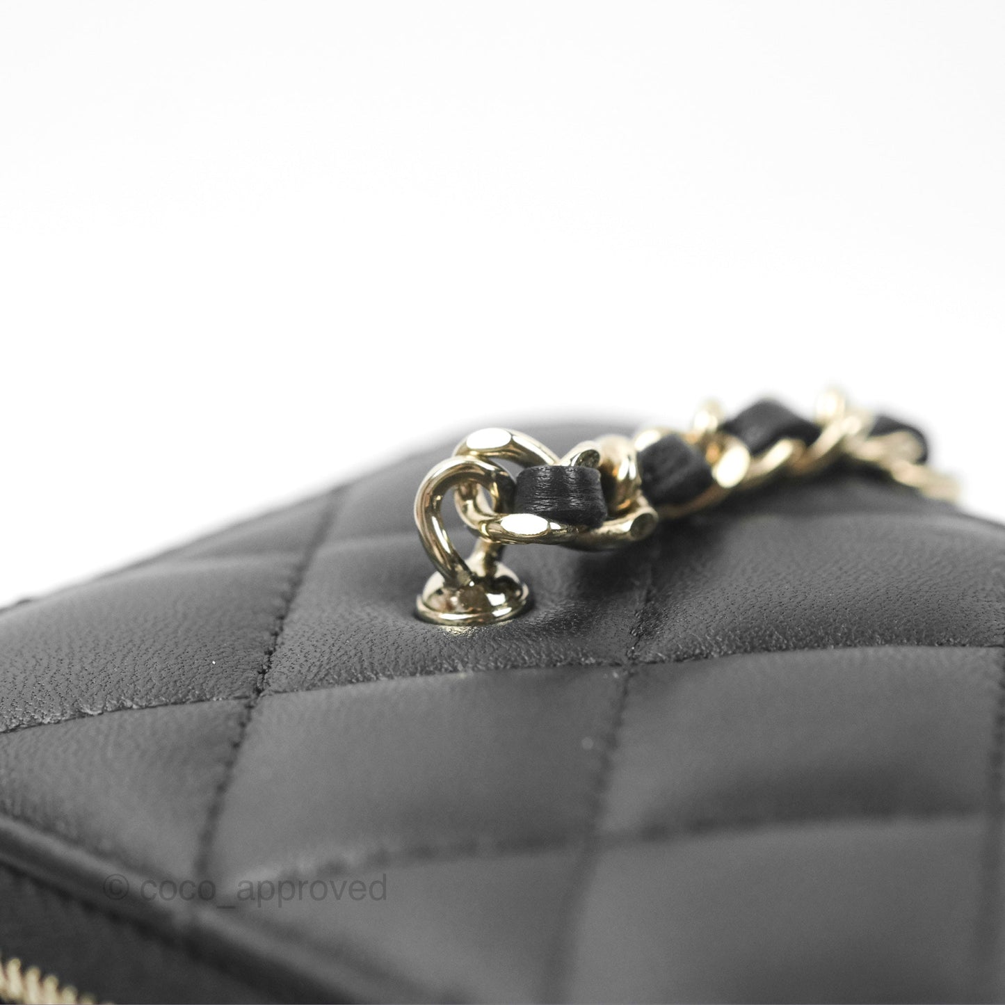 Chanel Ball Crush Vanity with Chain Black Lambskin Gold Hardware