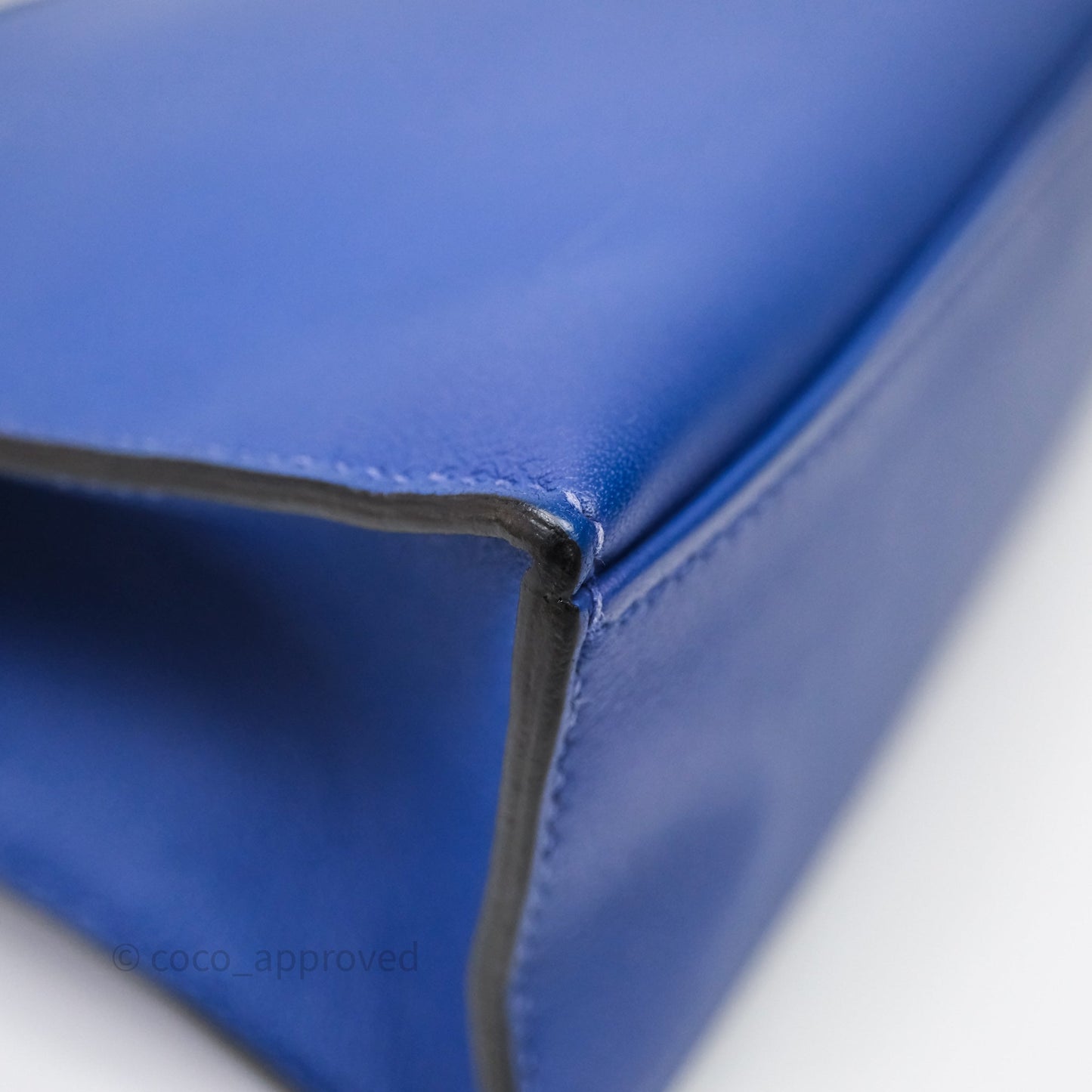 Hermès Kelly Pochette Clutch Electric Blue Swift Gold Hardware