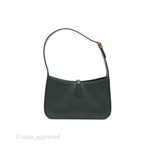 Saint Laurent ‘Le 5 a 7’ Hobo Bag Dark Green Smooth Calfskin